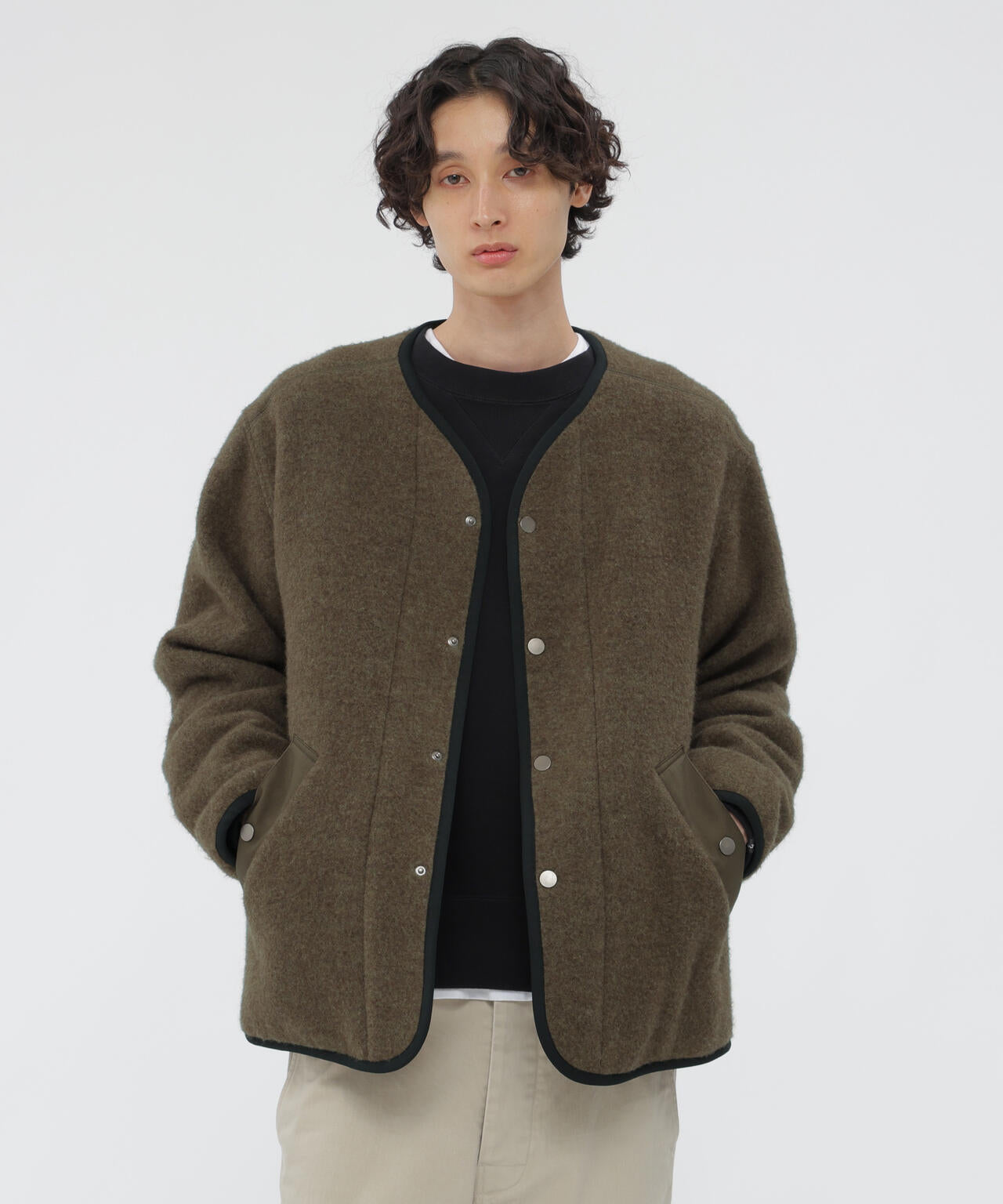 『新品、未使用』MHLマーガレット・ハウエル、秋、春、ブルゾン、ジャケット SOFT WOOL FLEECE BLOUSON | MARGARET HOWELL（マーガレット