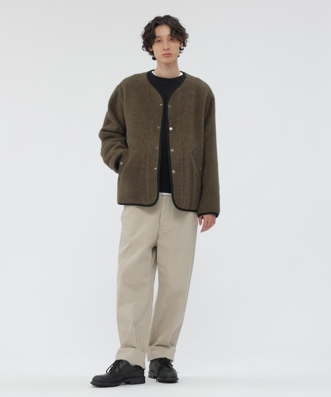 SOFT WOOL FLEECE BLOUSON