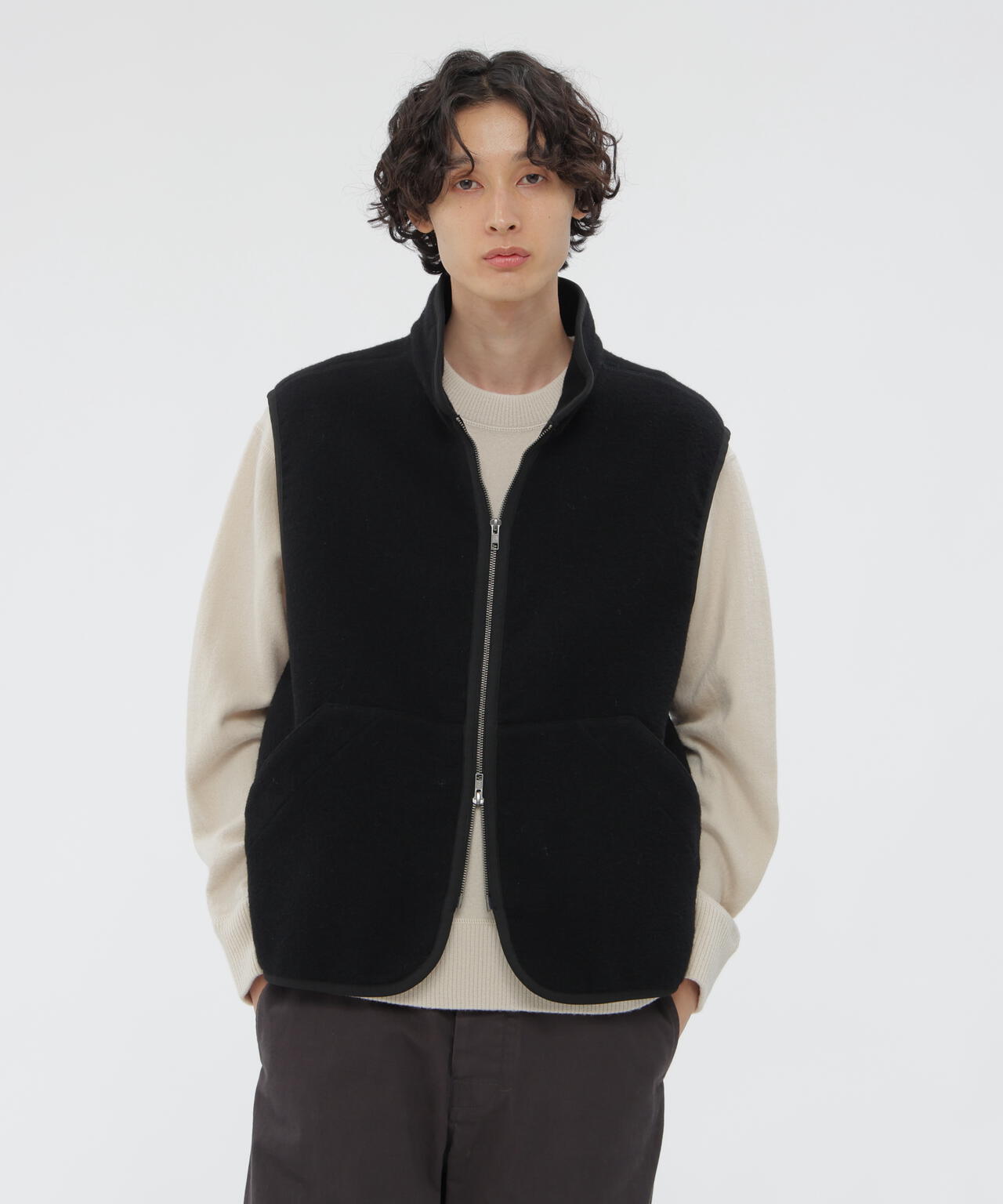 SOFT WOOL FLEECE BLOUSON | MARGARET HOWELL（マーガレット・ハウエル
