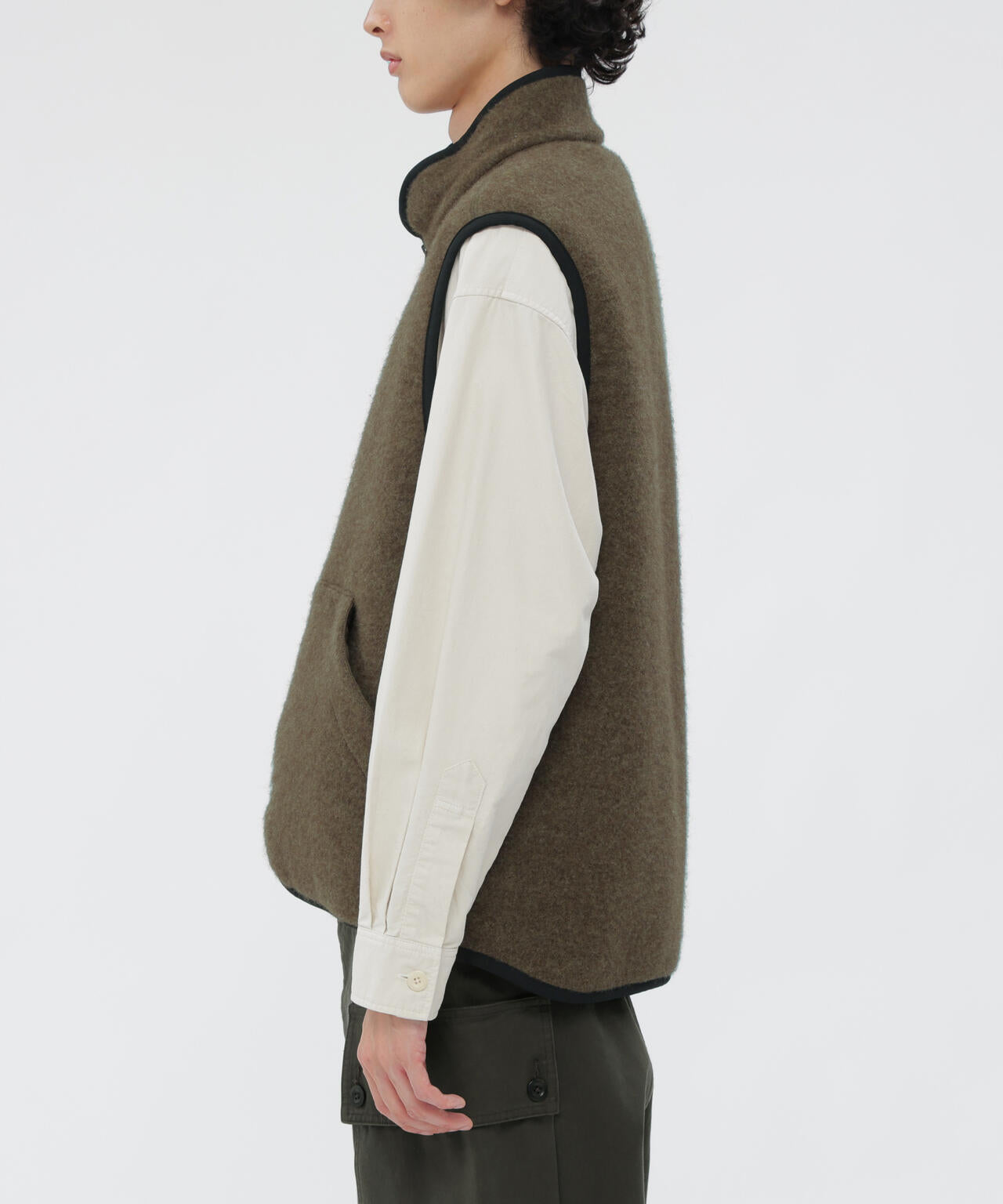 マーガレットハウエル　近年モデル　ウールライナー取外可　2way　ショートコート SHOWERPROOF WOOL COAT | MARGARET HOWELL（マーガレット・ハウエル