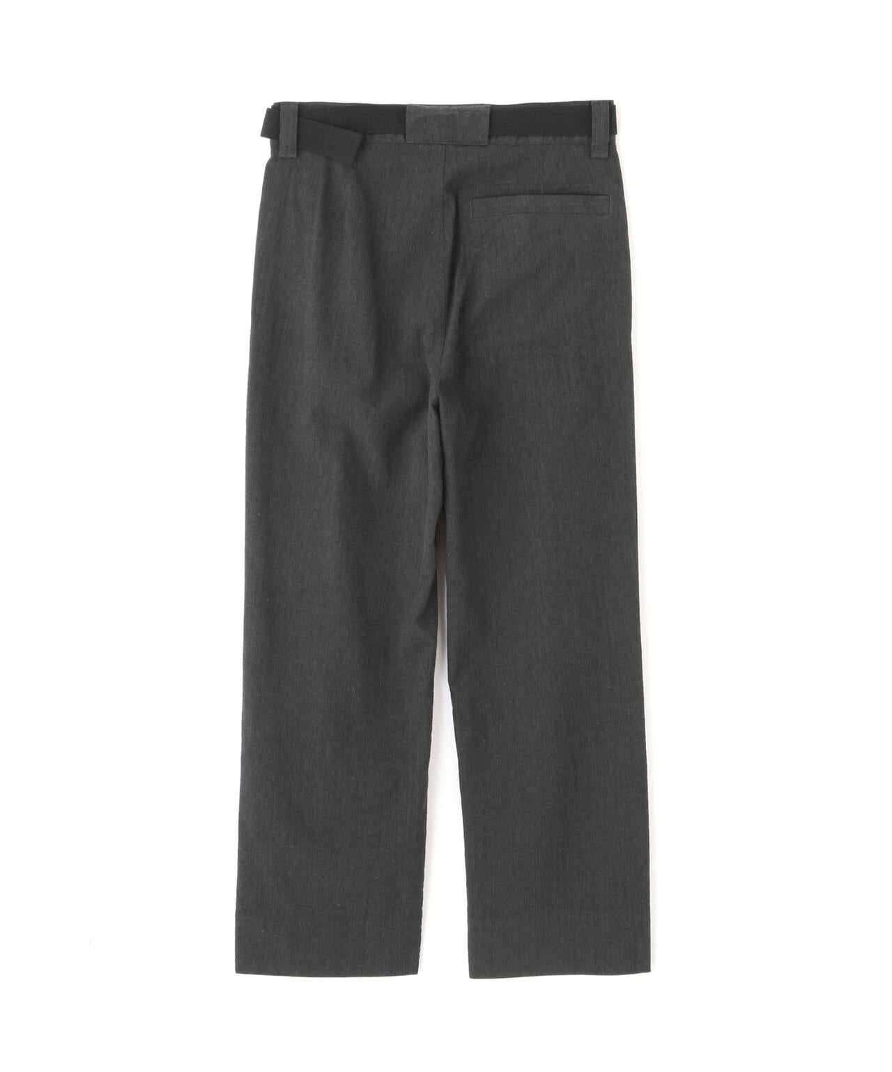 WOOL COTTON TWILL TROUSERS