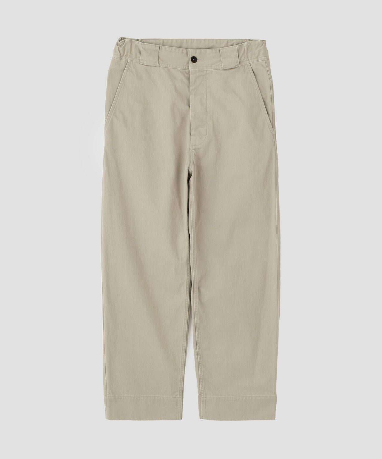 ORGANIC COTTON SATEEN TROUSERS