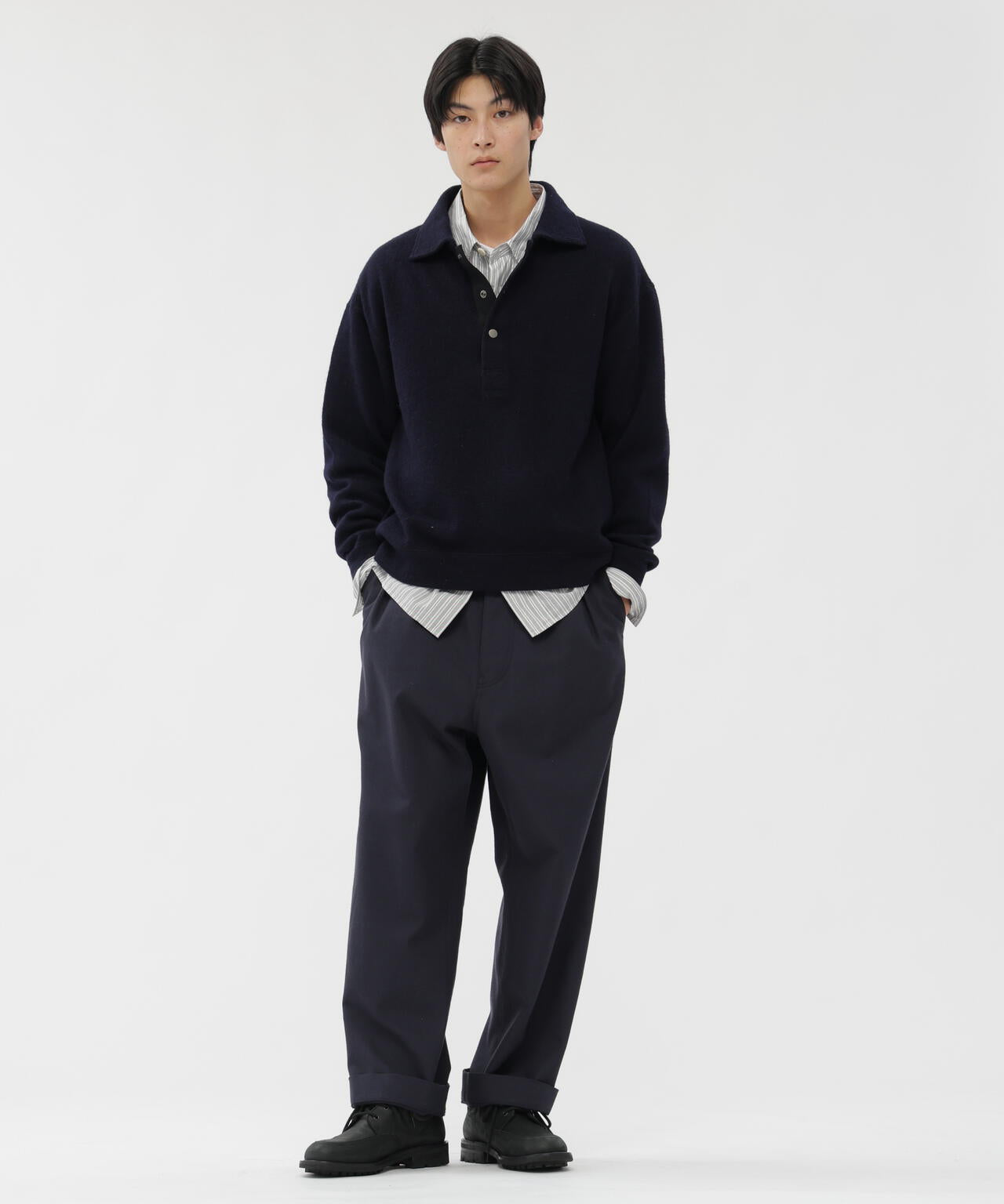 MHL 2タックトラウザーズ WOOL COTTON DRILL WOOL COTTON DRILL TROUSERS | MARGARET HOWELL（マーガレット