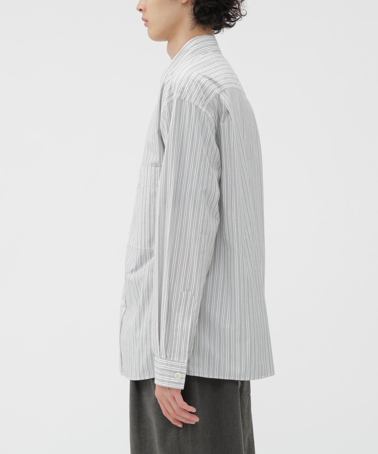 PJ STRIPE COTTON POPLIN SHIRT