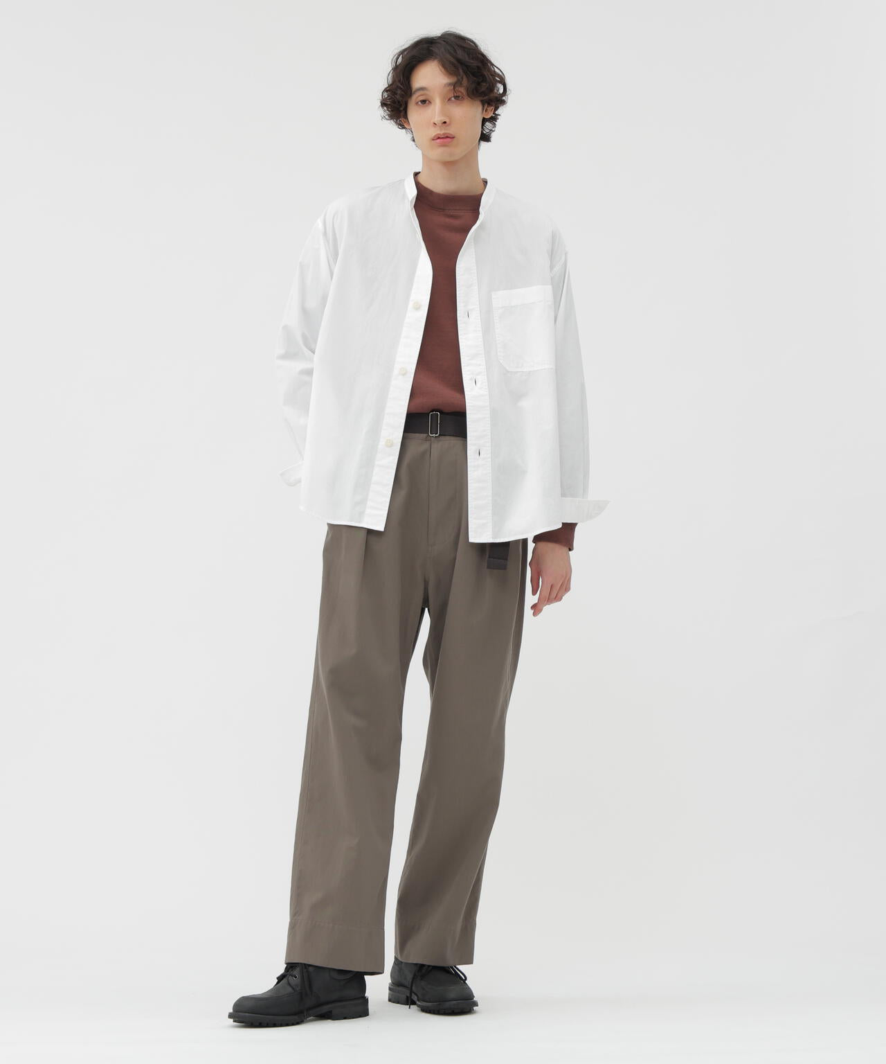 GARMENT DYE COTTON SHIRTING SHIRT | MARGARET HOWELL GARMENT DYE COTTON SHIRTING SHIRT | MARGARET HOWELL