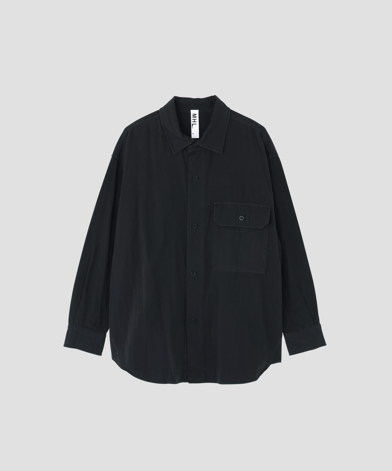 GARMENT DYE PLATED ORGANIC COTTON SHIRT | MARGARET HOWELL