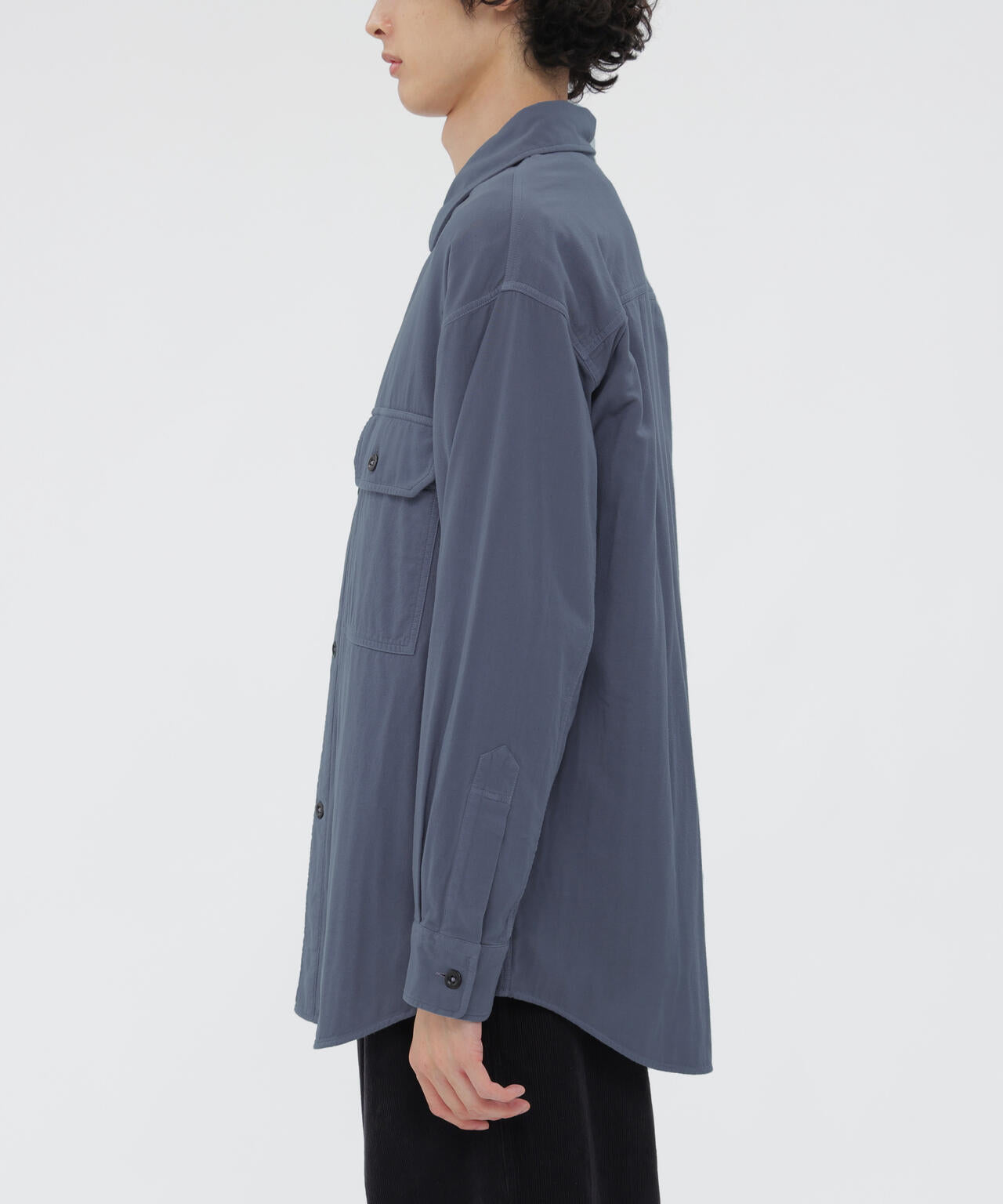 GARMENT DYE PLATED ORGANIC COTTON SHIRT | MARGARET HOWELL