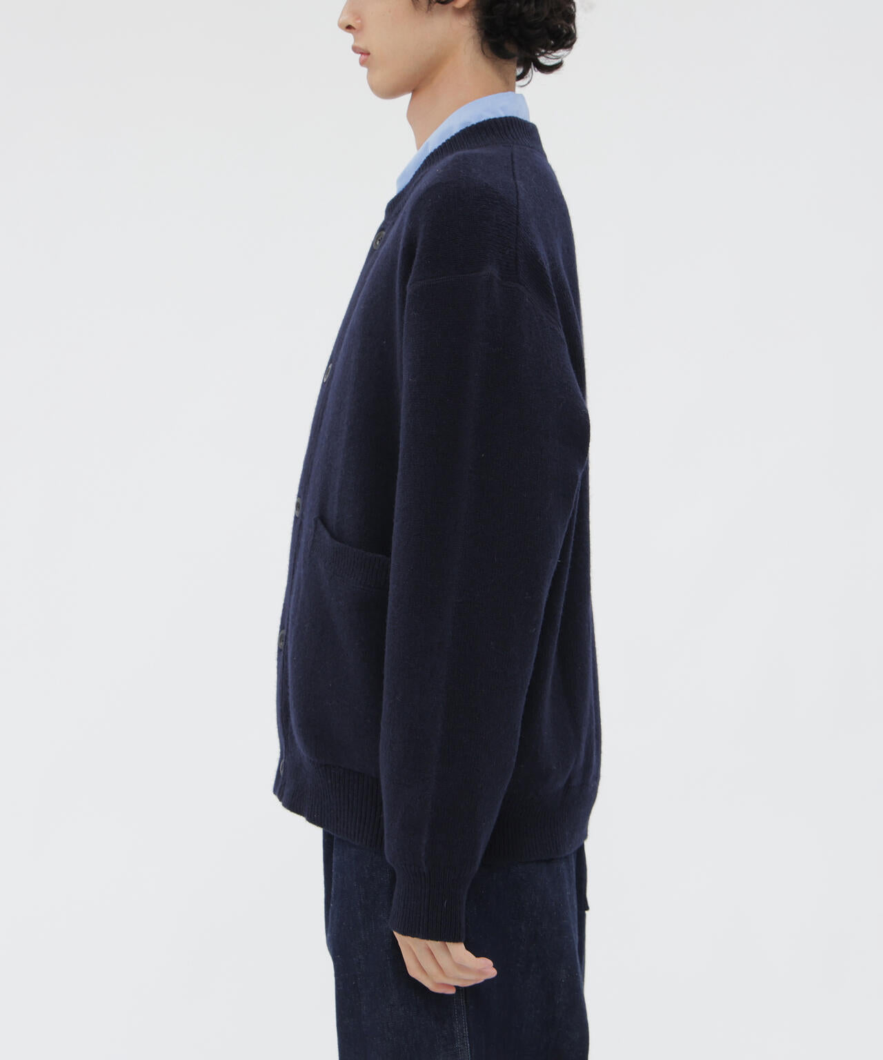 美品　マーガレットハウエル　シェットランドウール　カシミヤ　ニットカーディガン 美品》マーガレットハウエル シェットランドウールカシミヤ