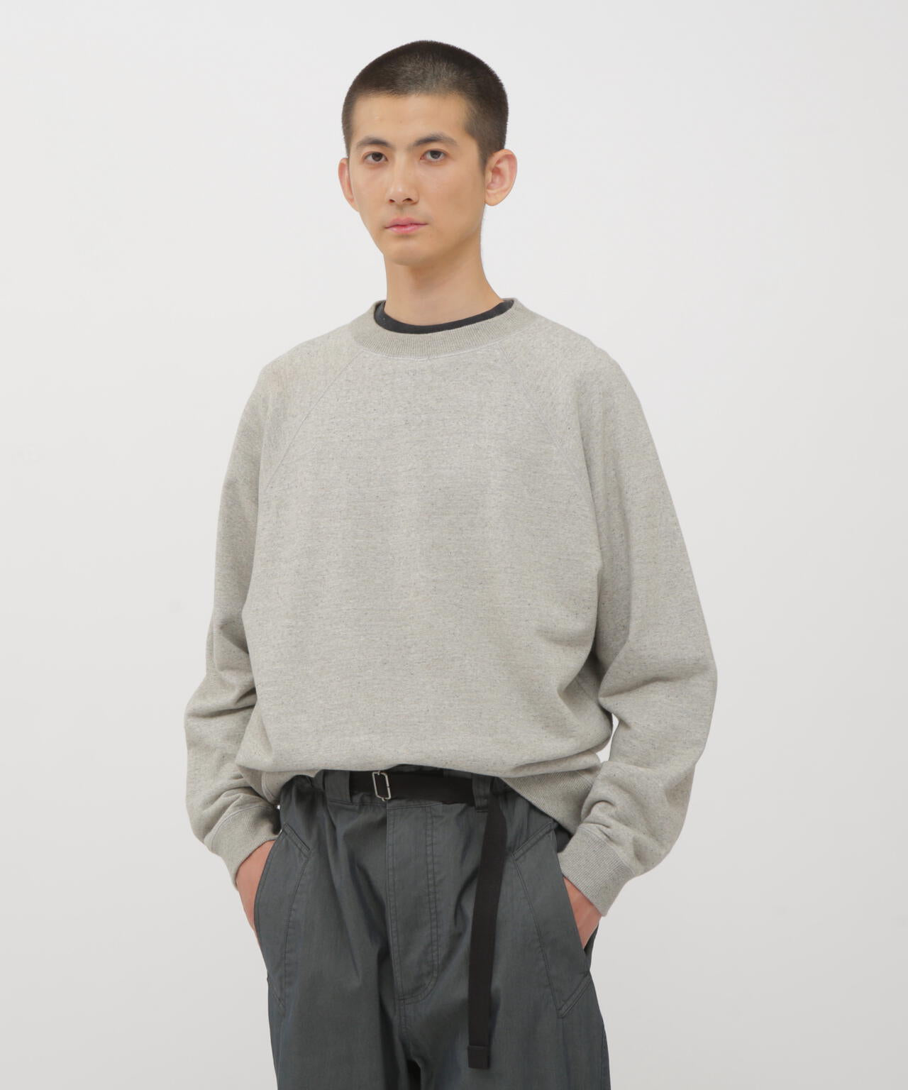 UPCYCLED LOOPBACK JERSEY TOP