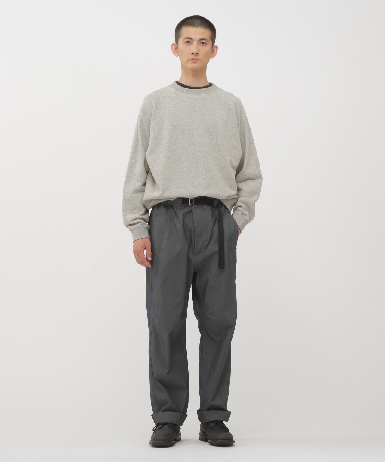 UPCYCLED LOOPBACK JERSEY TOP