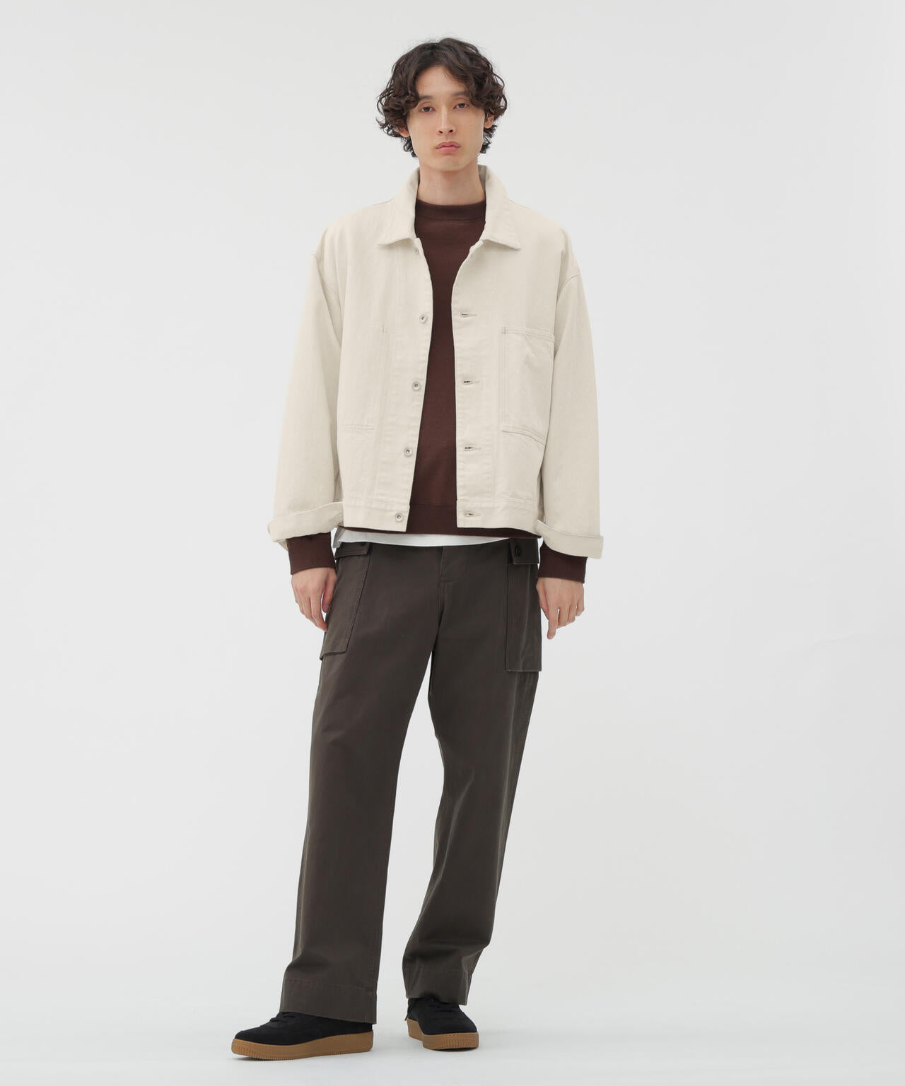 UPCYCLED LOOPBACK JERSEY TOP