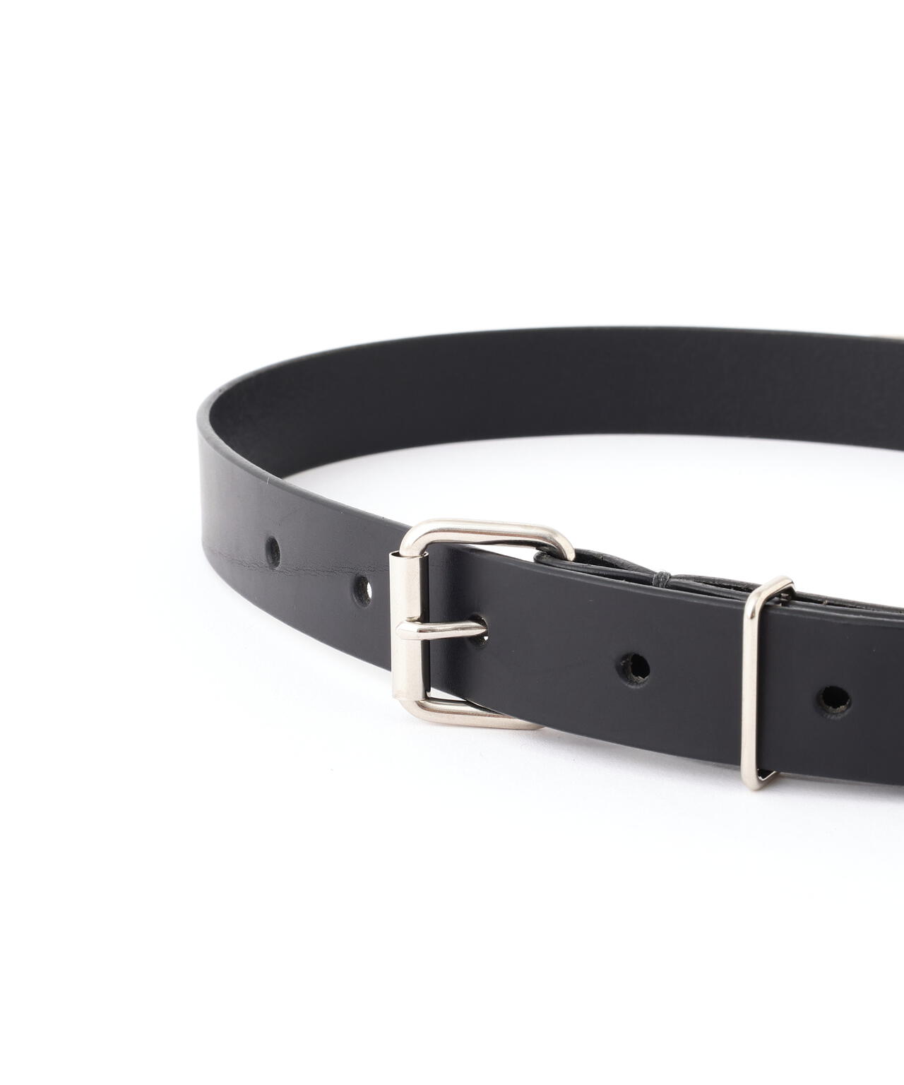 ROLLER BUCKLE  LEATHER BELT
