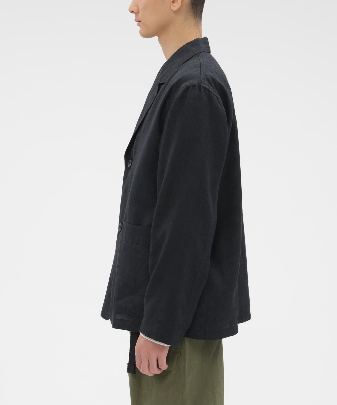 FADED WOOL LINEN TWILL JACKET