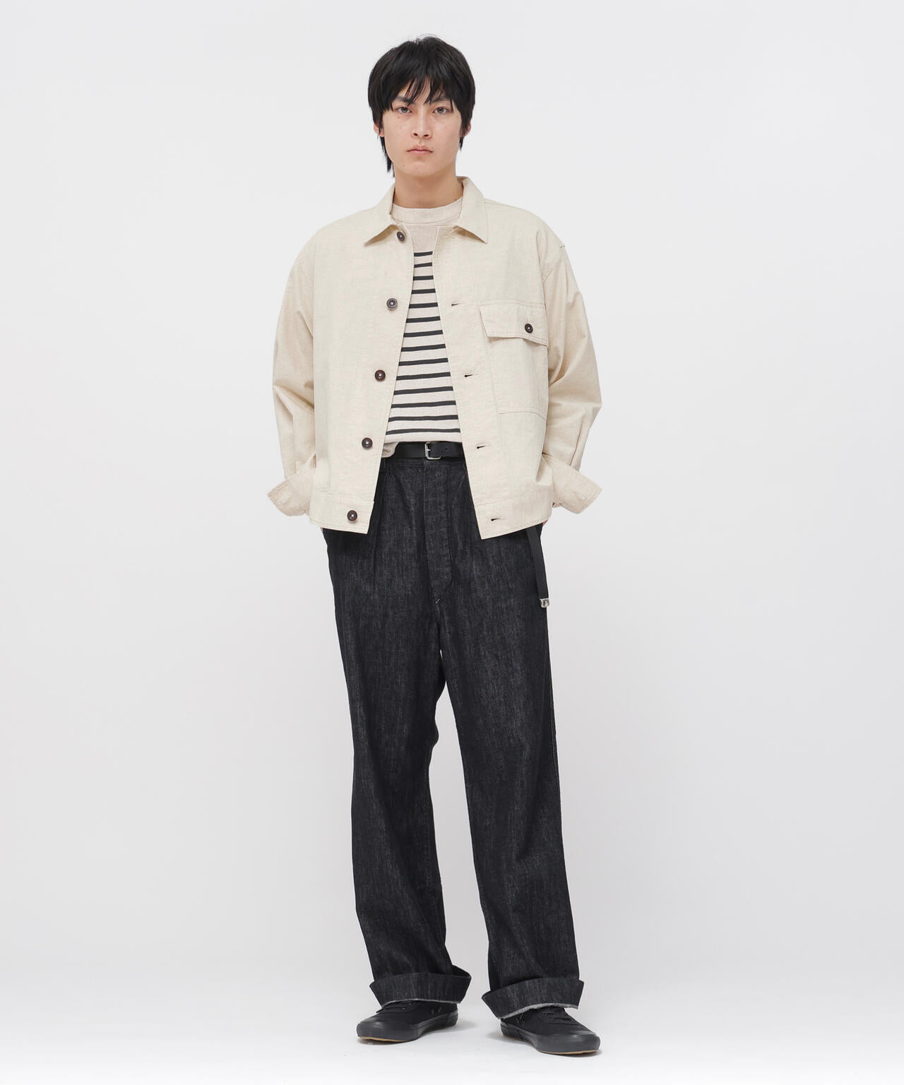 BELGIAN LINEN COTTON PLAINWEAVE BLOUSON | MARGARET HOWELL