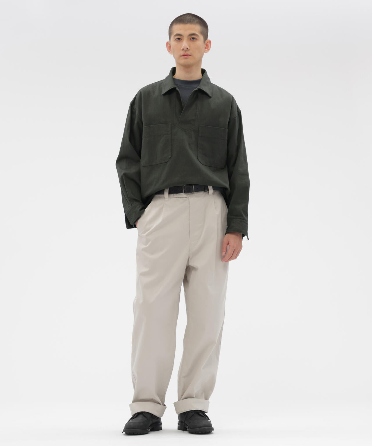 MＨL. トラウザーパンツ WASHED CHINO COTTON TROUSERS | MARGARET HOWELL（マーガレット
