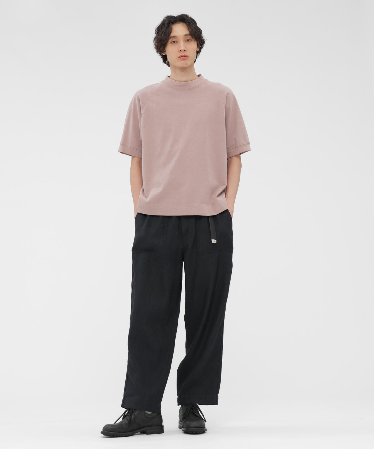 FADED WOOL LINEN TWILL TROUSERS | MARGARET HOWELL（マーガレット