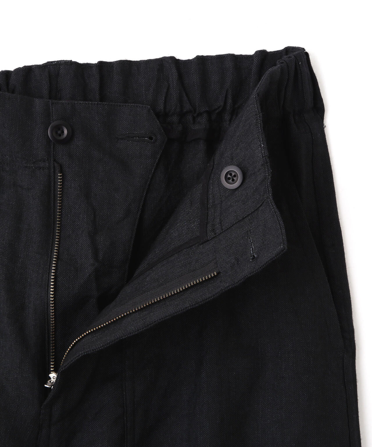 FADED WOOL LINEN TWILL TROUSERS
