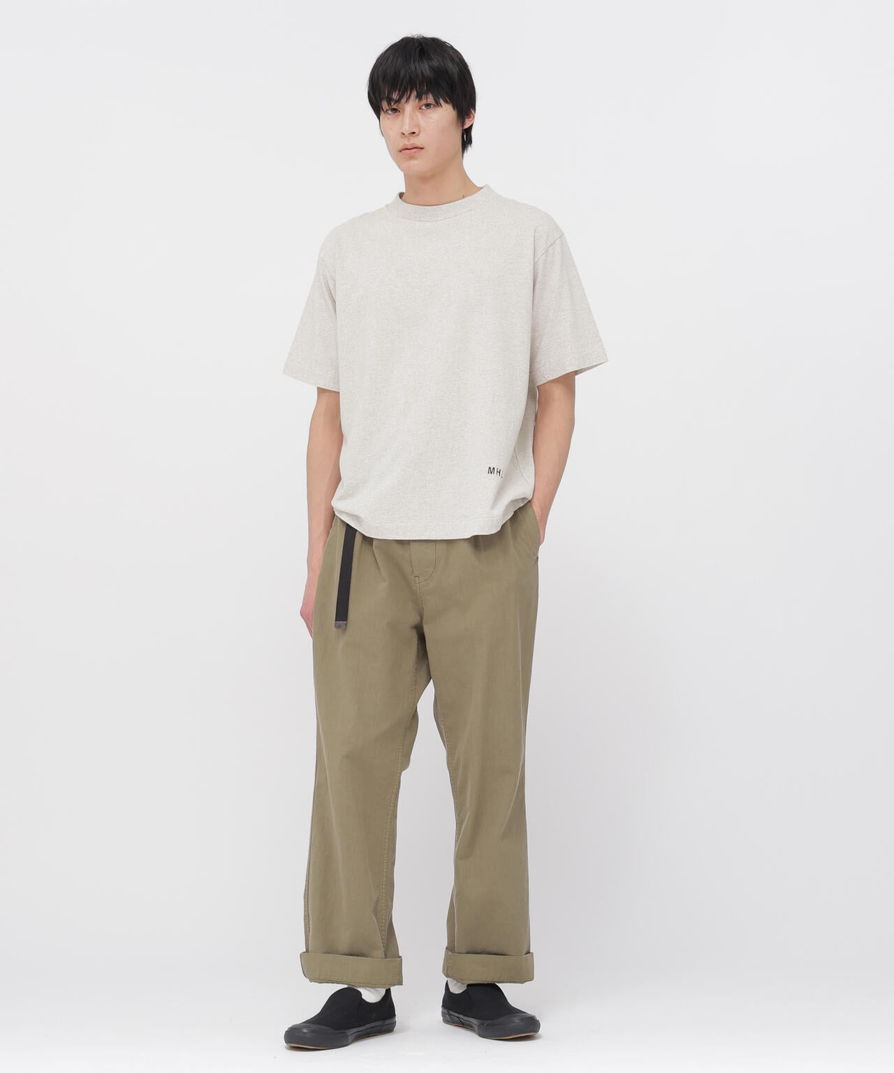 BELGIAN LINEN COTTON PLAINWEAVE TROUSERS | MARGARET HOWELL