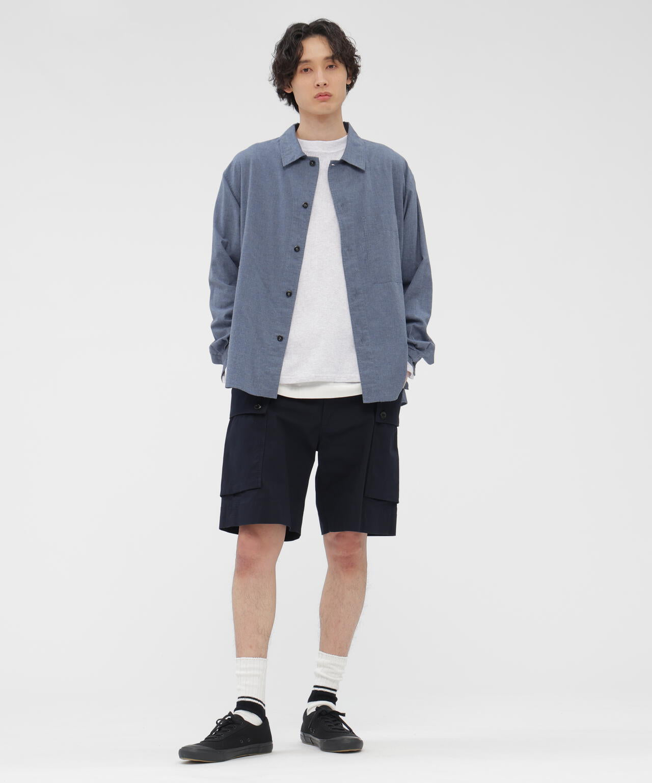 パンツ MHL.WASHED COTTON NYLON RIPSTOP TROUSERS WASHED COTTON NYLON RIPSTOP TROUSERS | MARGARET HOWELL