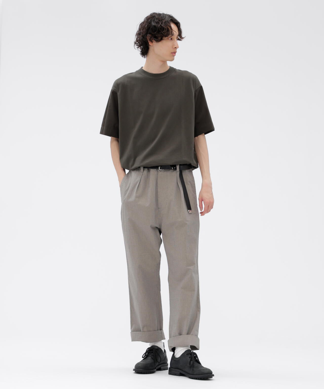 CHEF CHECK COTTON TROUSERS | MARGARET HOWELL（マーガレット
