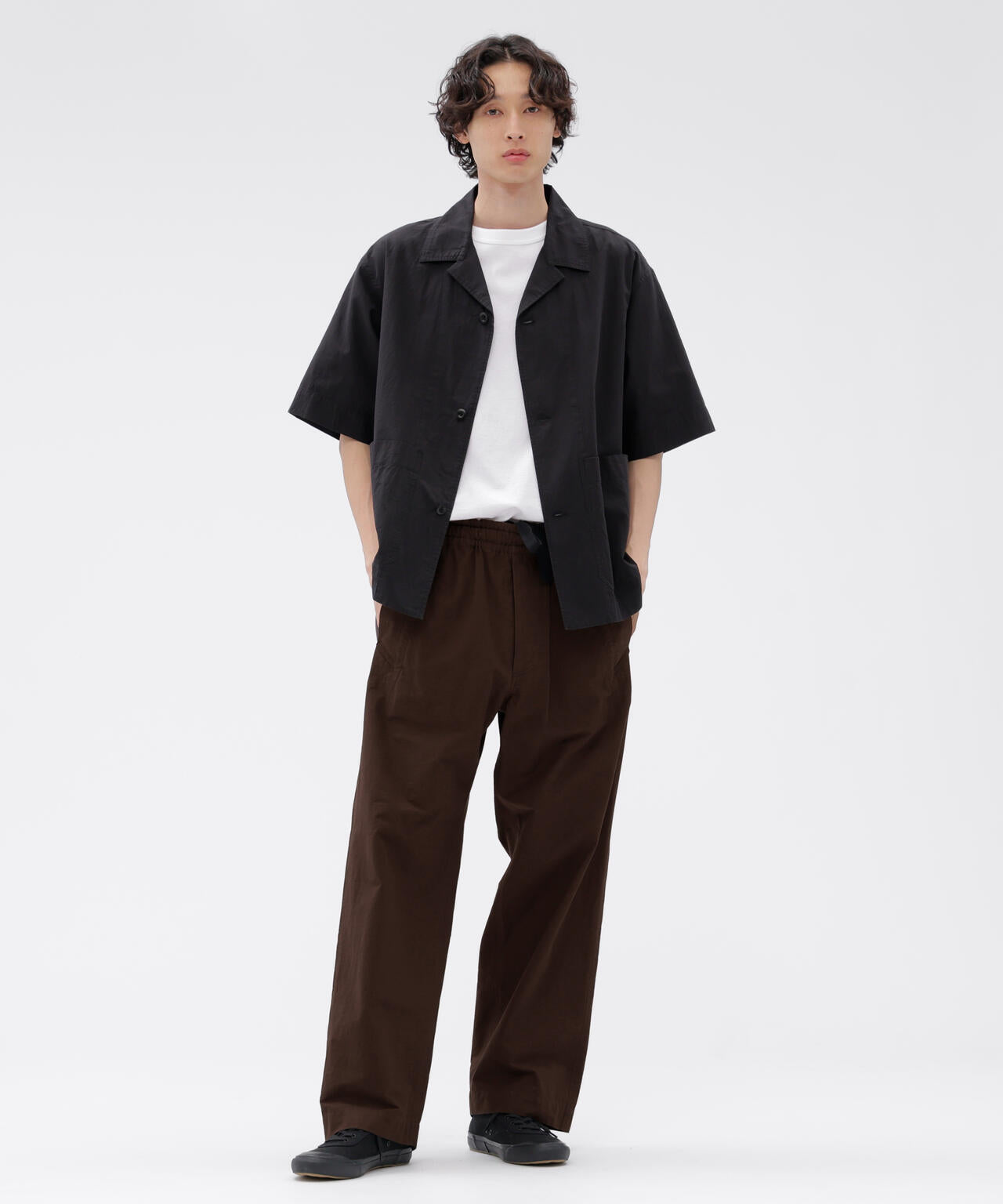 LIGHTWEIGHT COTTON NYLON TWILL TROUSERS | MARGARET HOWELL