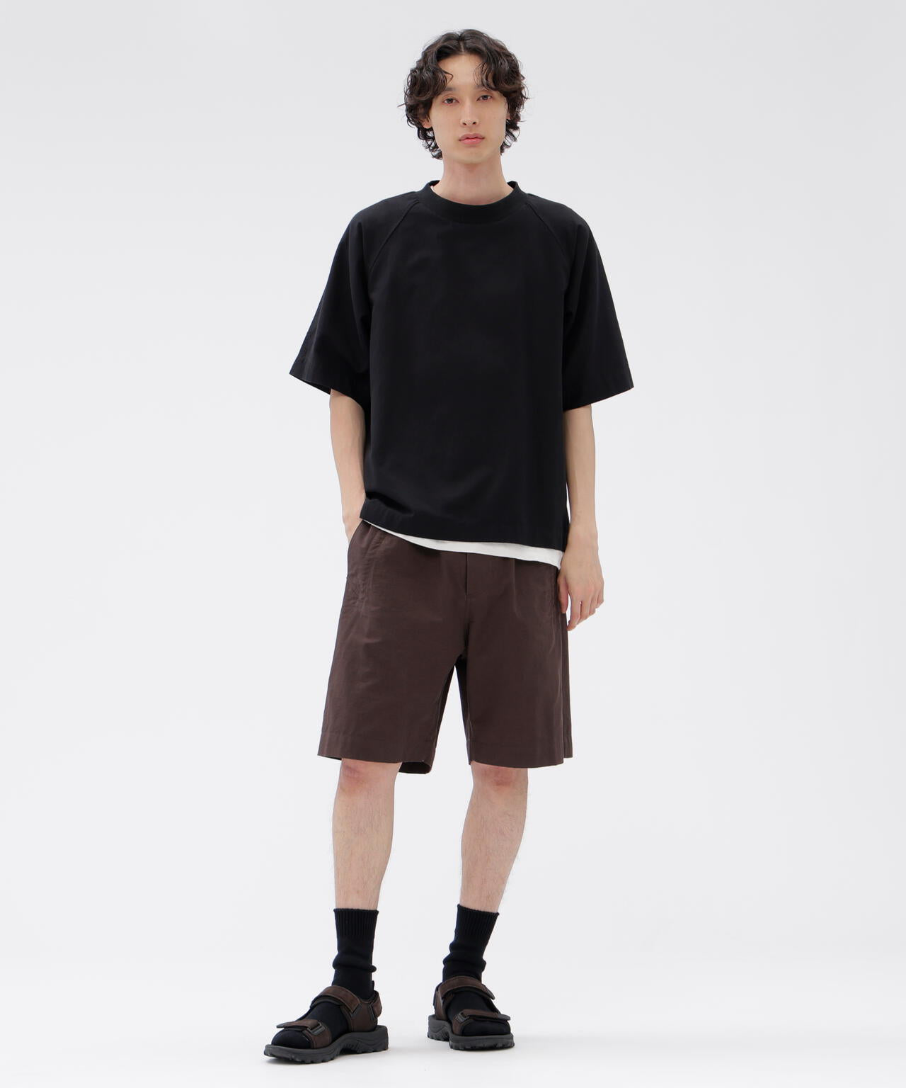 LIGHTWEIGHT COTTON NYLON TWILL TROUSERS