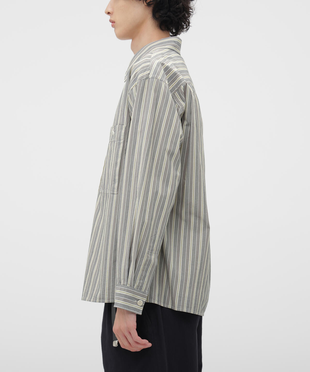PYJAMA STRIPE COTTON SHIRT | MARGARET HOWELL（マーガレット
