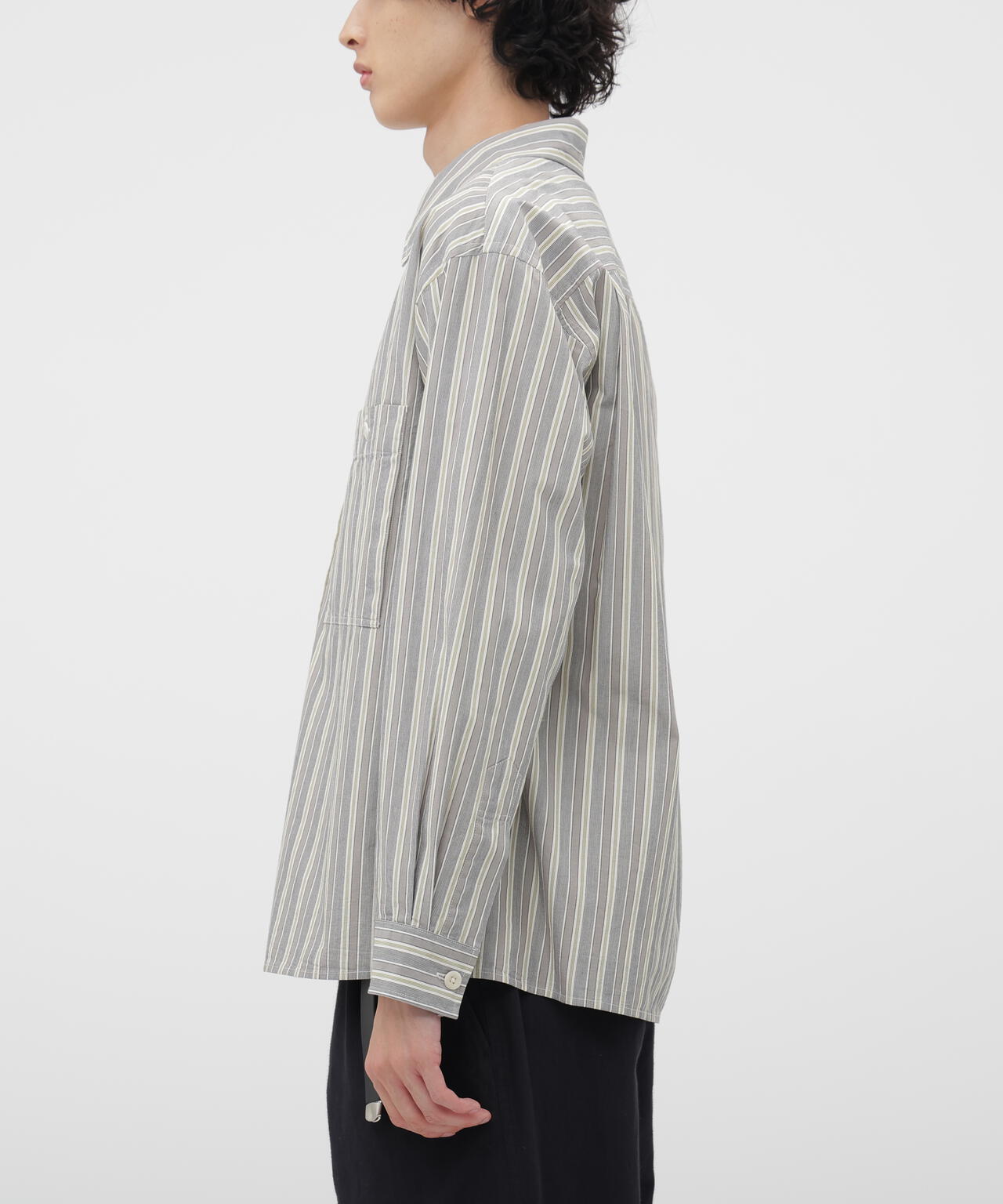 PYJAMA STRIPE COTTON SHIRT