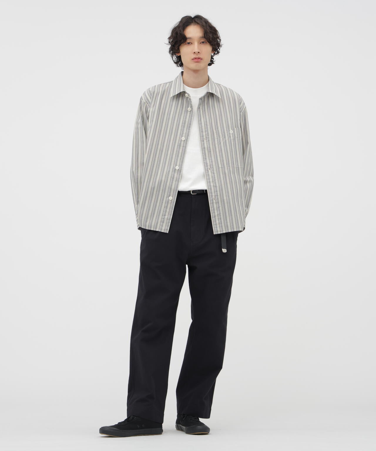 PYJAMA STRIPE COTTON SHIRT