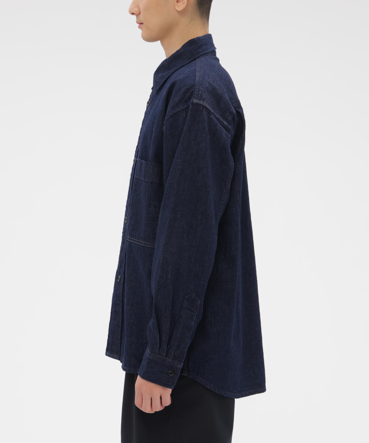 CANTON LIGHT DENIM SHIRT | MARGARET HOWELL（マーガレット・ハウエル