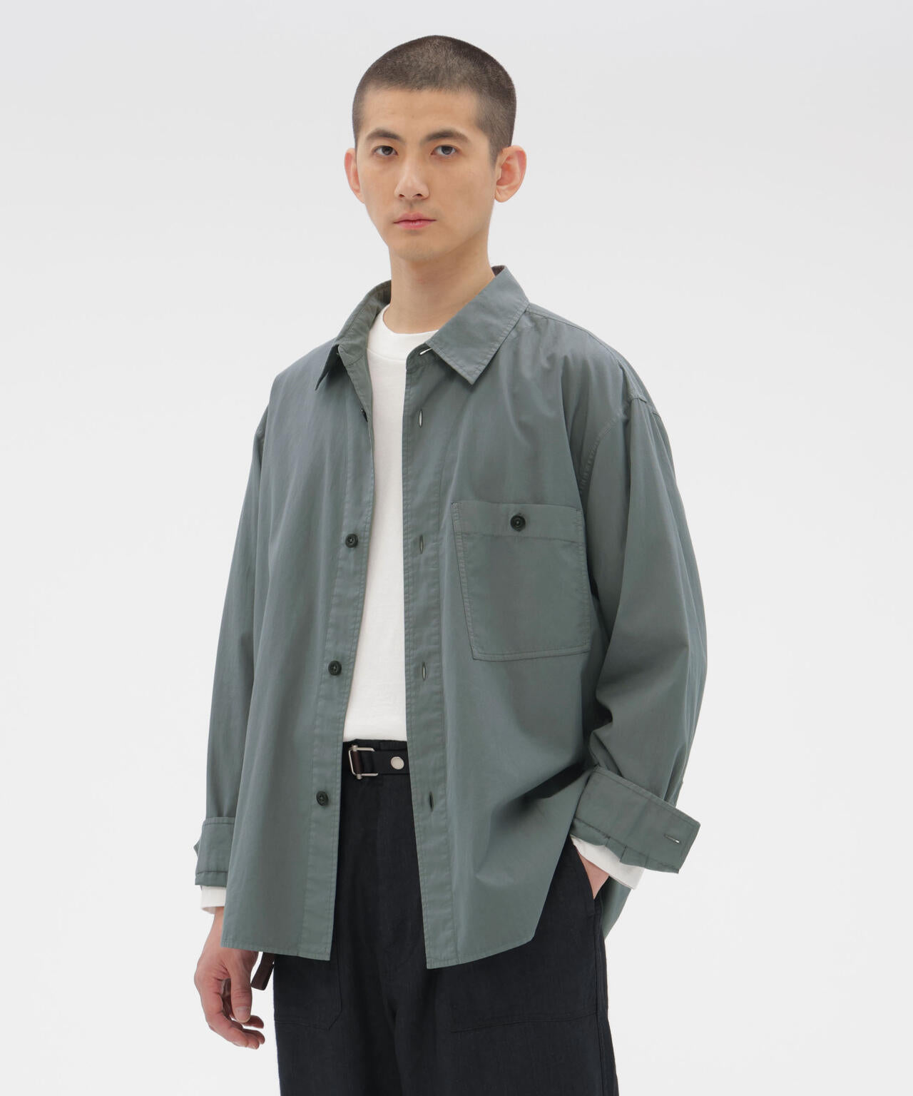 GARMENT DYE COTTON SHIRTING SHIRT | MARGARET HOWELL（マーガレット