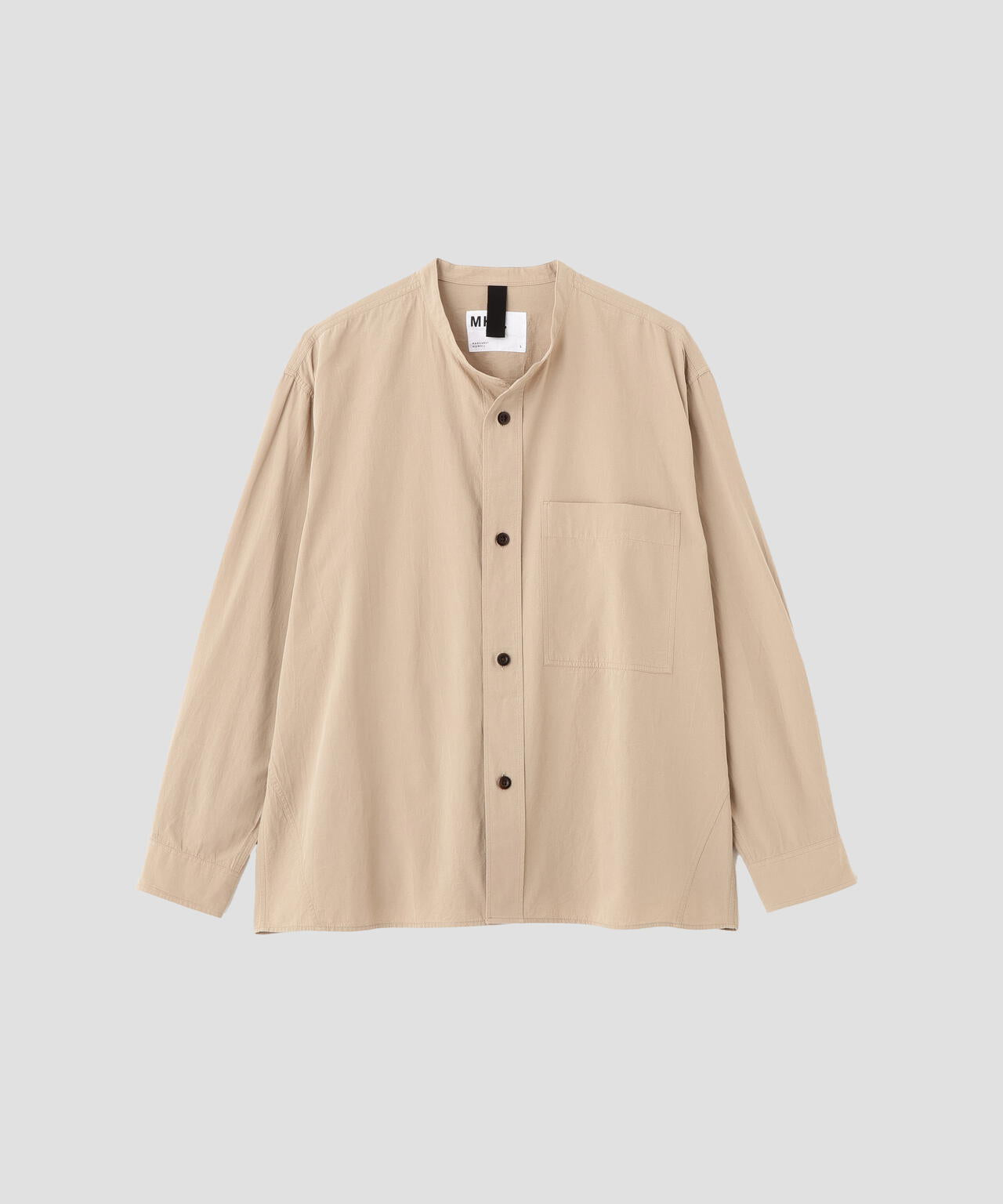 WASHED DRY COTTON LINEN SHIRT | MARGARET HOWELL（マーガレット