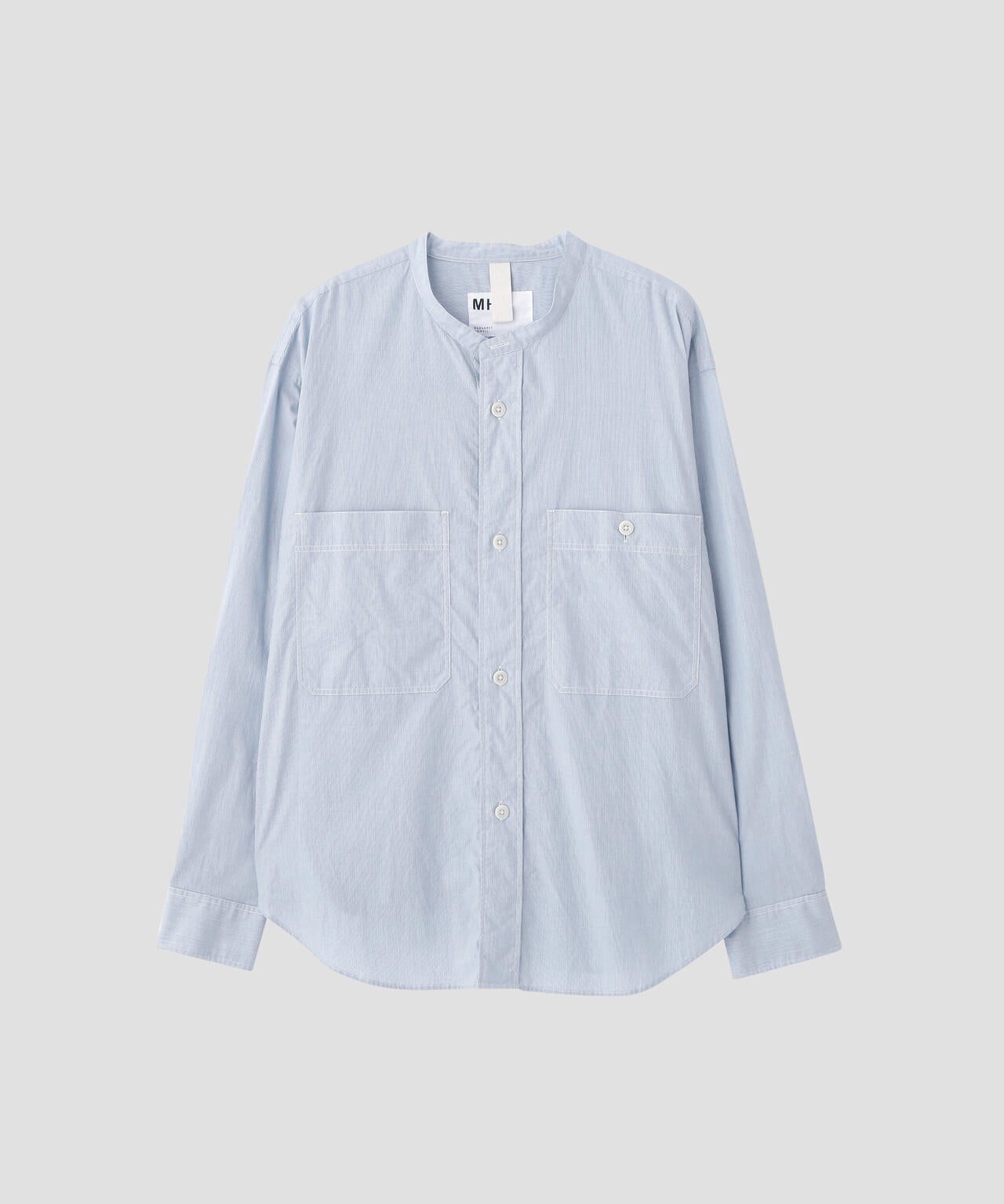 WORN COTTON HAIRLINE STRIPE SHIRT