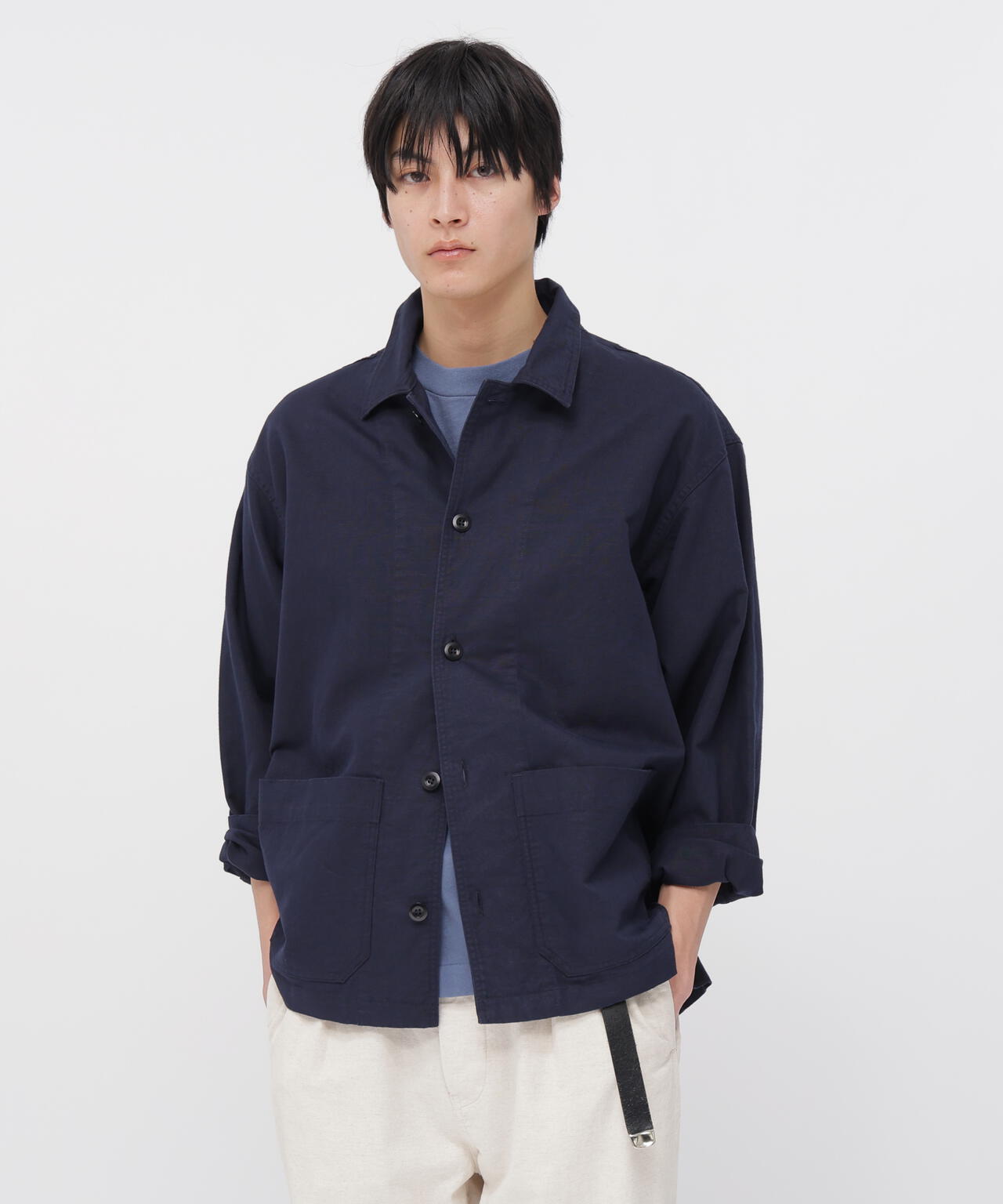 COTTON HEMP OXFORD SHIRT