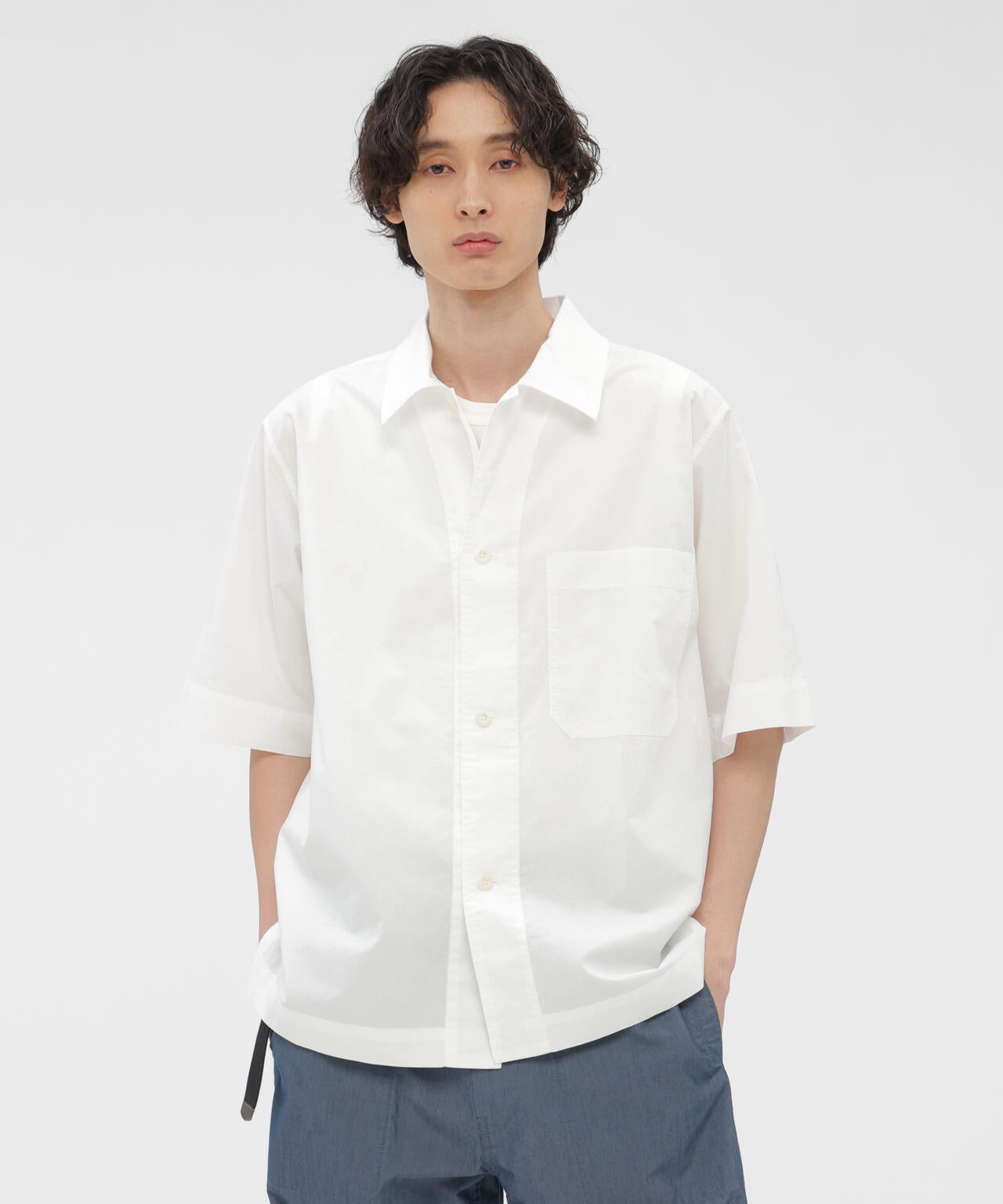 COTTON RAMIE POPLIN SHIRT | MARGARET HOWELL（マーガレット