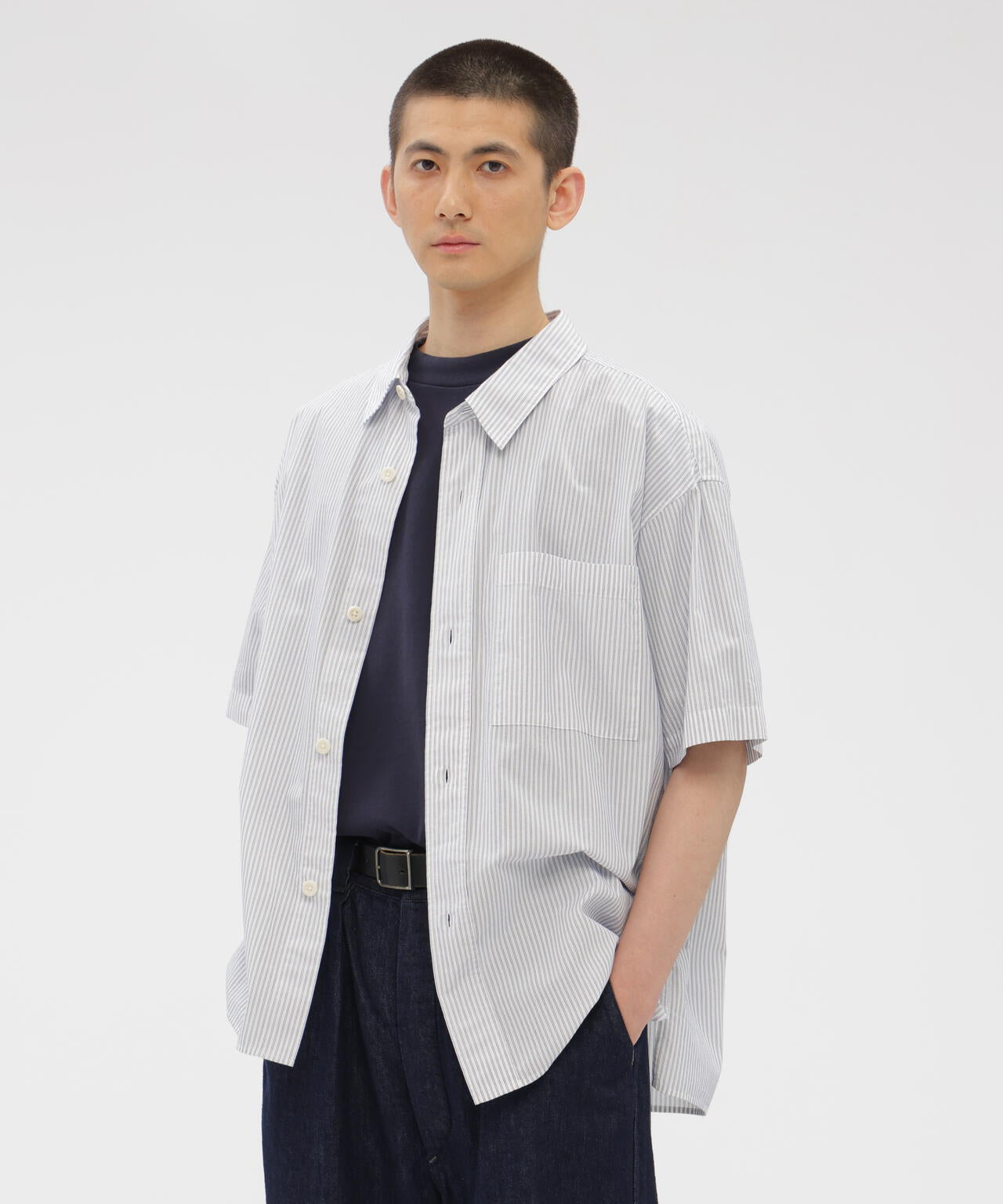 YARN DYED COTTON VOILE SHIRT | MARGARET HOWELL（マーガレット