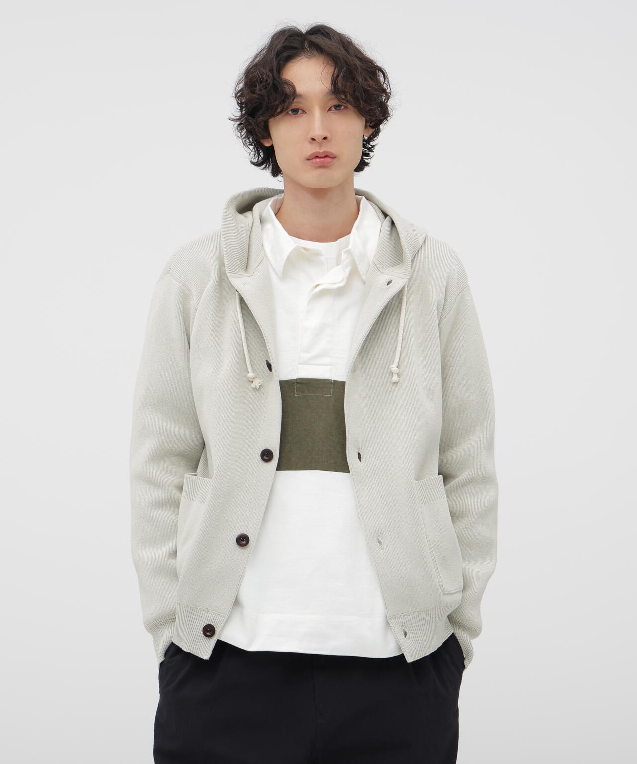 トップス 24SS A24SP02CS WRINKLED DRY COTTON SOSHIOTSUKI - 【25SS】ドライ コットン スキッパー シャツ / DRY