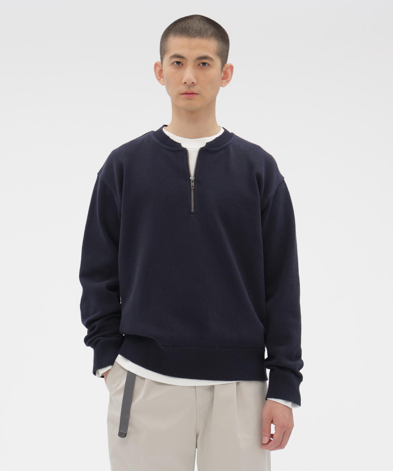 DENSE ECO PLATED COTTON KNITWEAR | MARGARET HOWELL（マーガレット