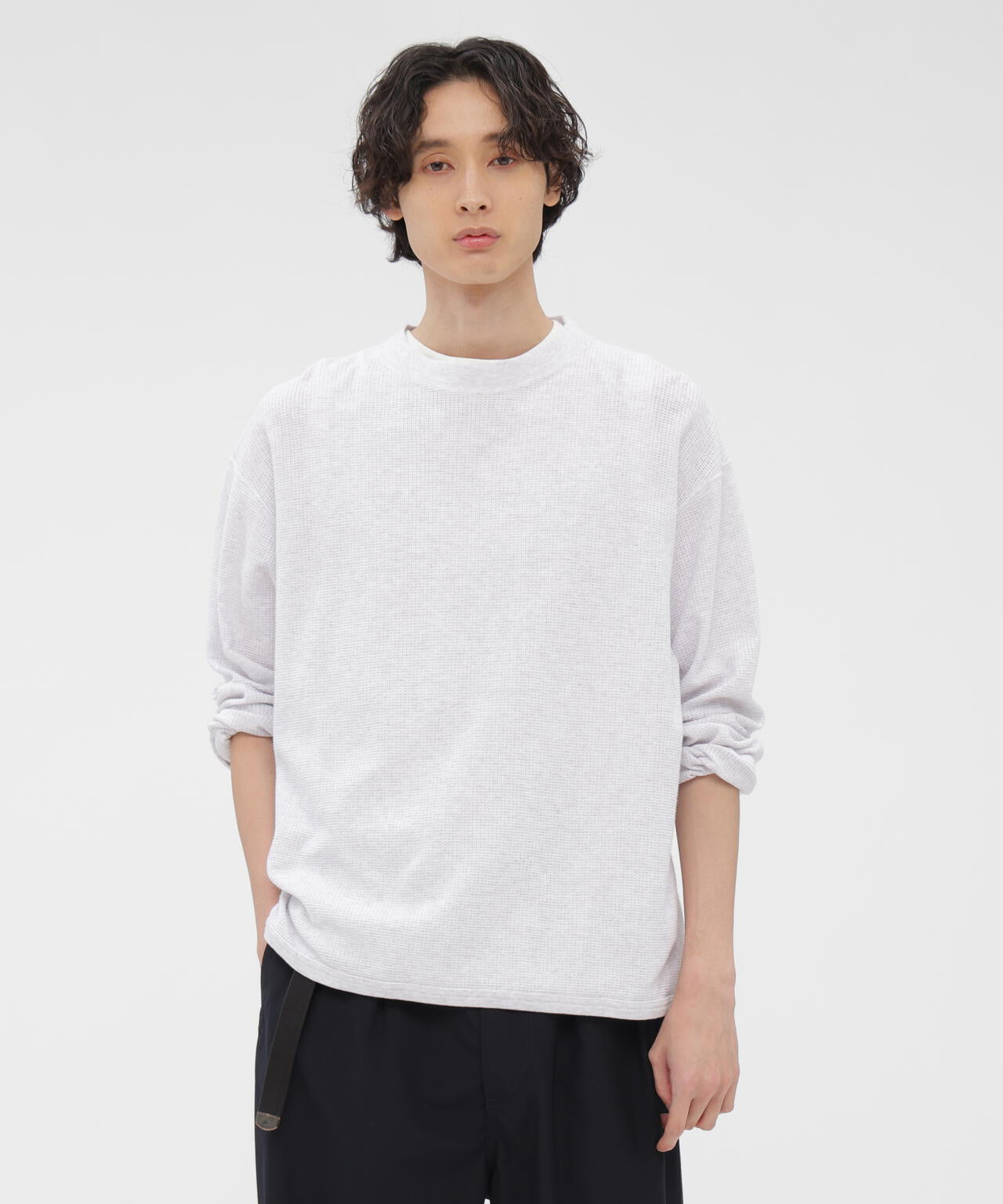 COTTON JERSEY MESH TOP | MARGARET HOWELL（マーガレット・ハウエル