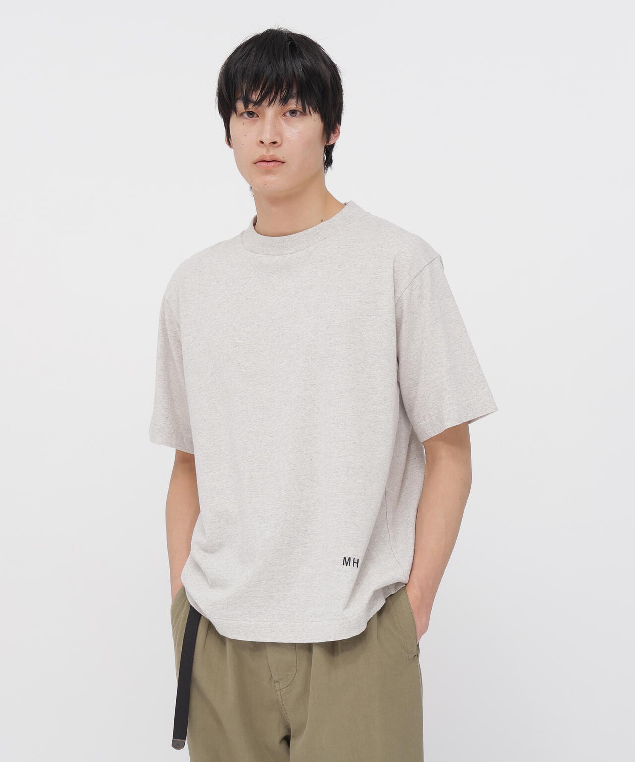 UPCYCLED COTTON JERSEY TOP