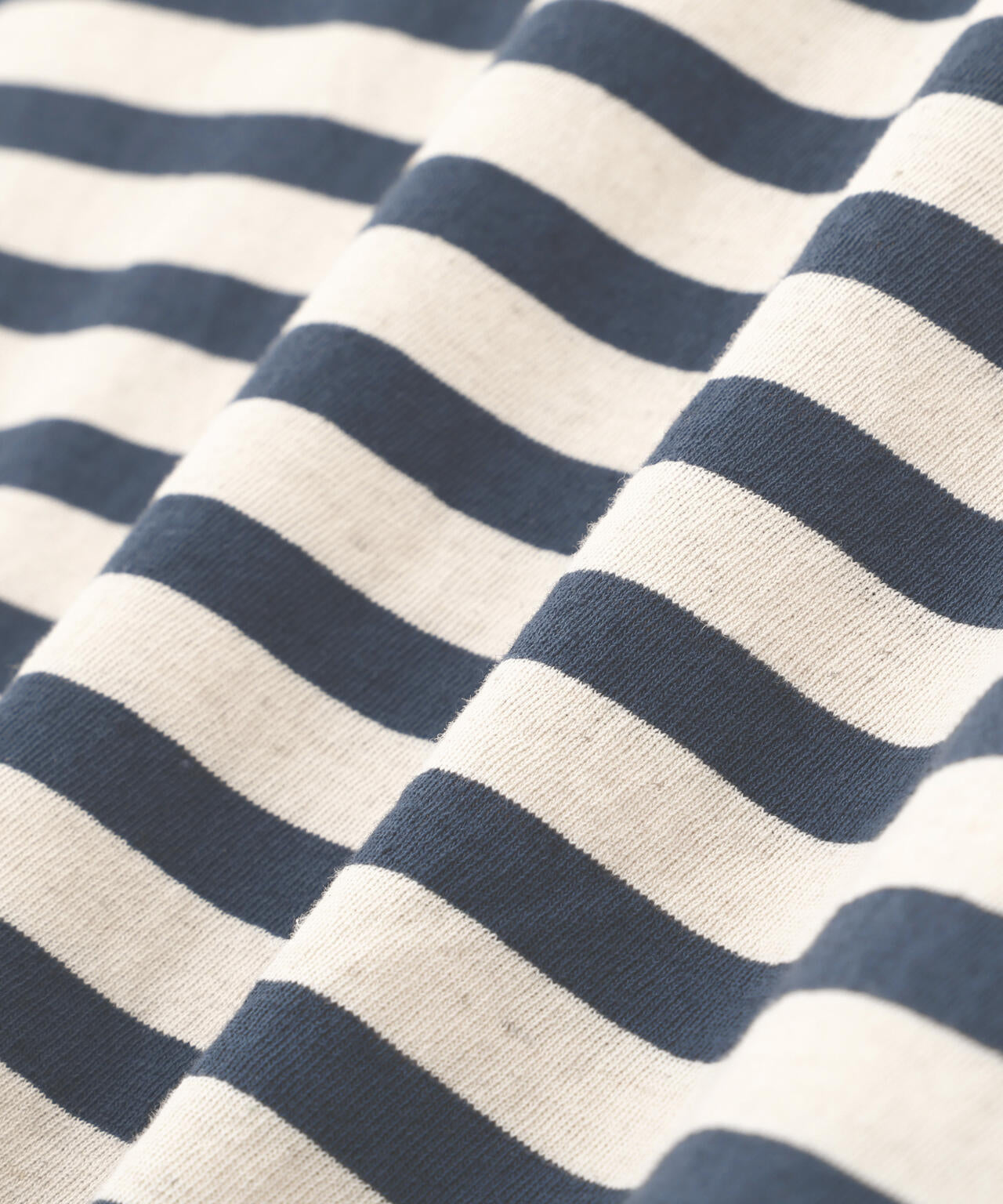 MHL. / エムエイチエルマーガレットハウエル | 2023SS | COTTON LINEN STRIPE JERSEY コットン リネン ボーダーTシャツ | 2 | ブルー / ブラック | レディース MHL. / エムエイチエルマーガレットハウエル | 2023SS | COTTON LINEN