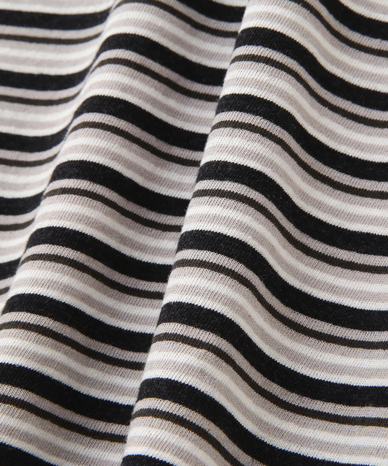 COTTON LINEN MULTI STRIPE JERSEY TOP | MARGARET HOWELL