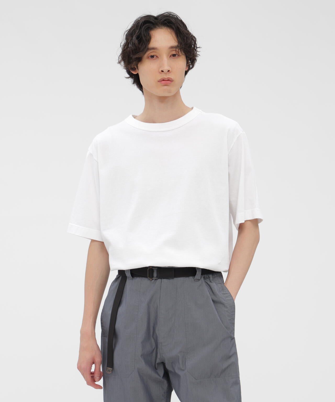 RAW SLUB COTTON JERSEY TOP