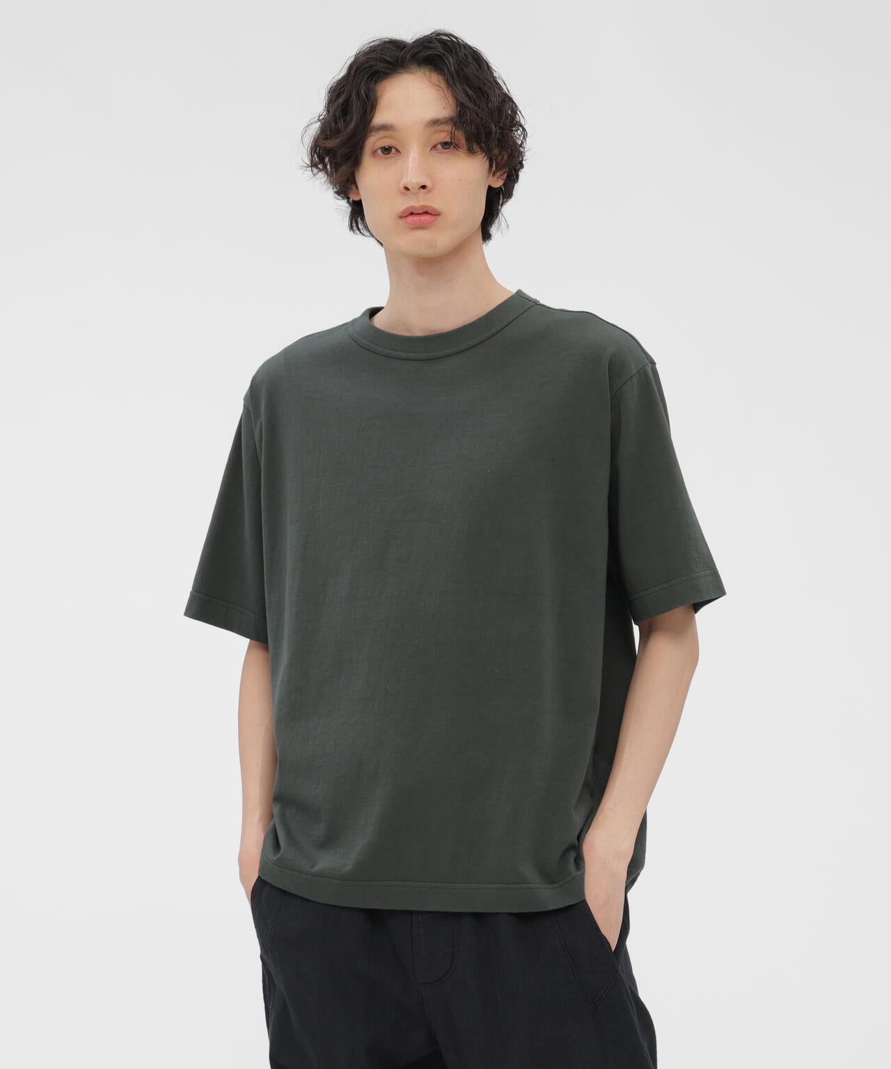 RAW SLUB COTTON JERSEY TOP