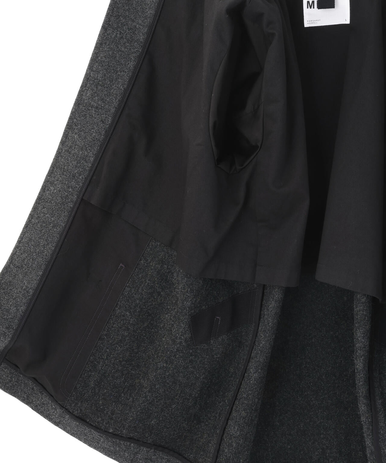 BASIC WOOL MELTON COAT | MARGARET HOWELL（マーガレット・ハウエル