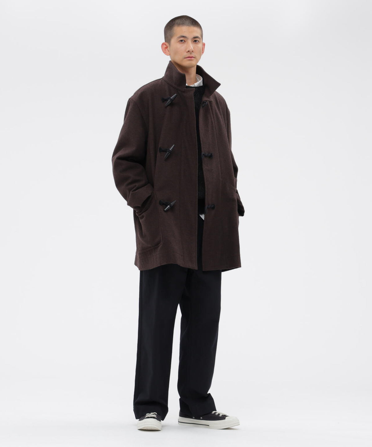 BASIC WOOL MELTON COAT