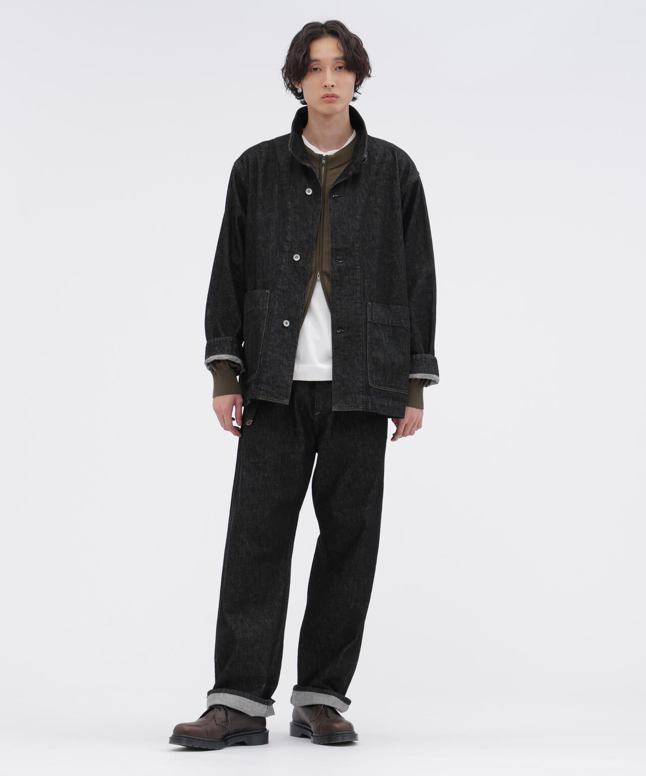 CANTON BLACK DENIM BLOUSON | MARGARET HOWELL（マーガレット