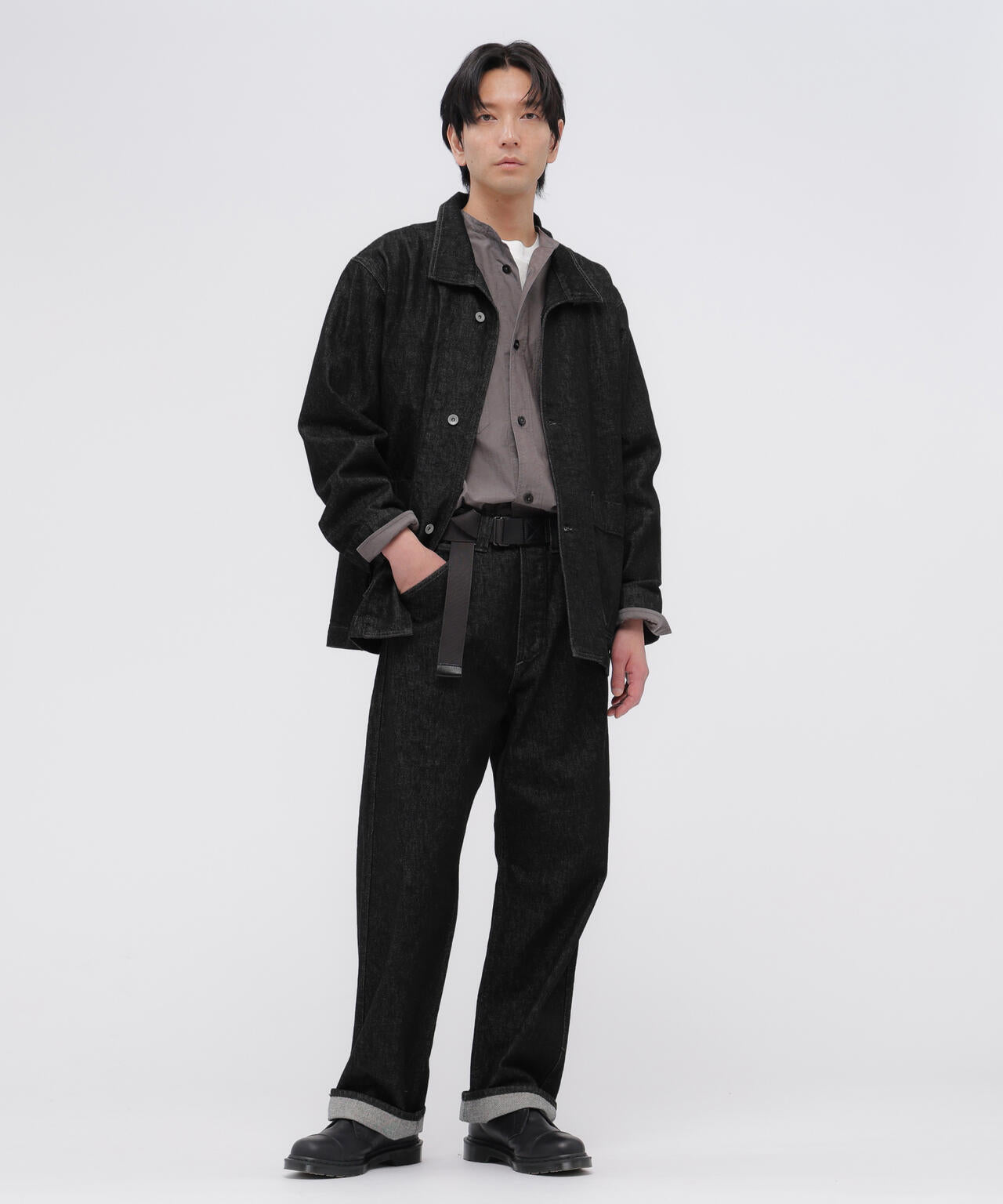 CANTON BLACK DENIM BLOUSON | MARGARET HOWELL（マーガレット