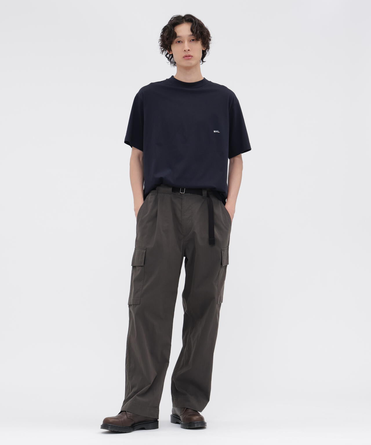 WASHED COTTON NYLON TROUSERS | MARGARET HOWELL（マーガレット