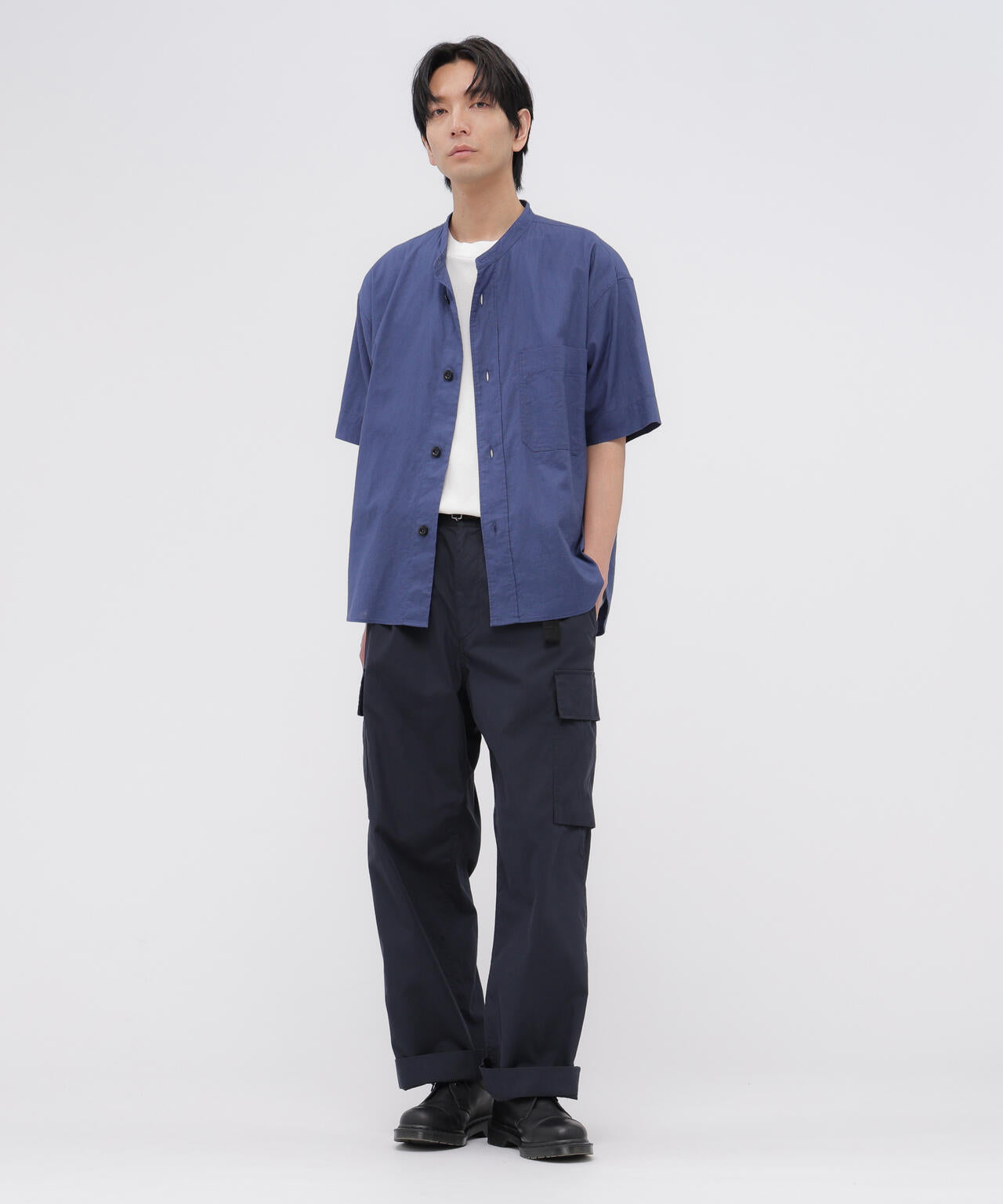 WASHED COTTON NYLON TROUSERS | MARGARET HOWELL（マーガレット